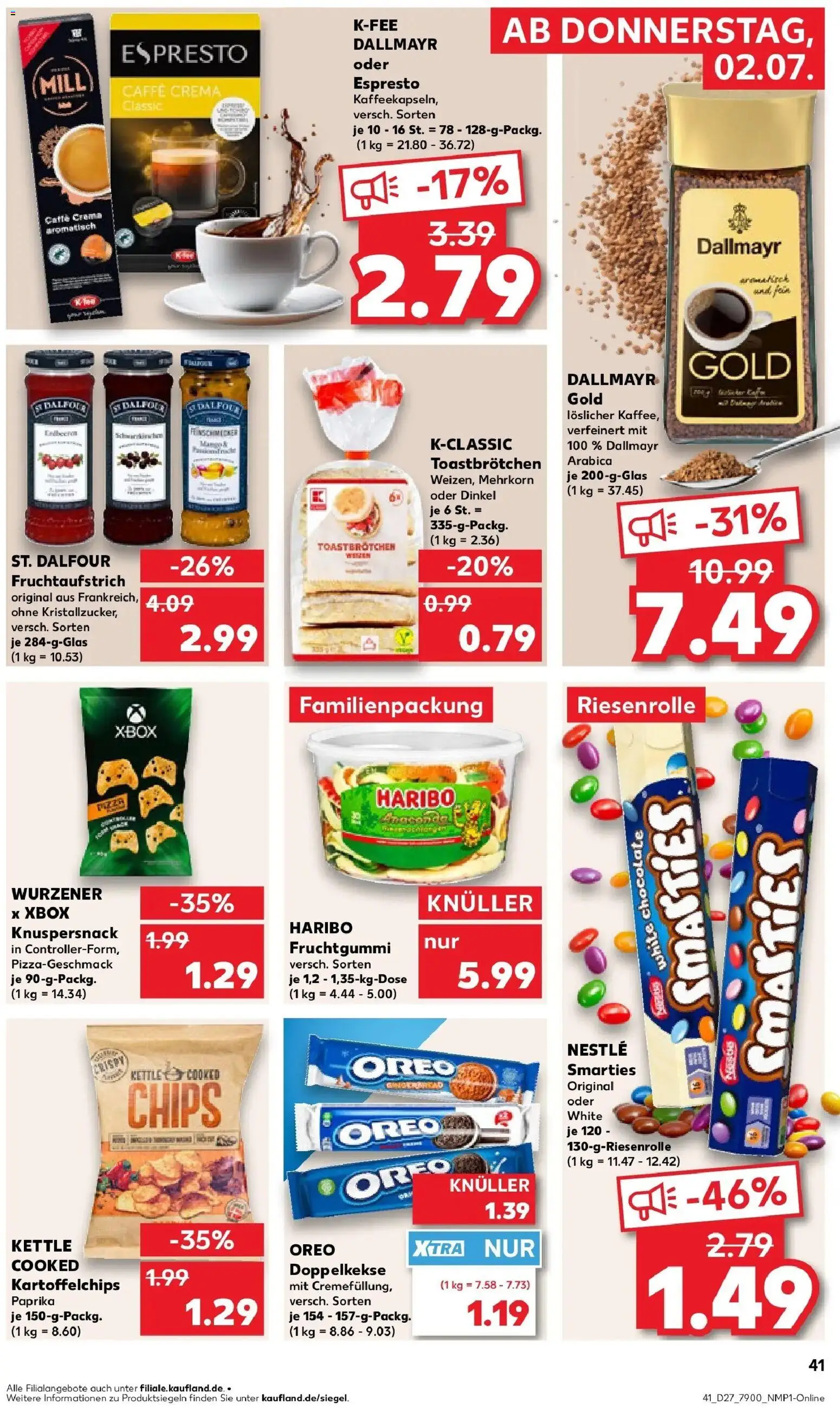 Kaufland Prospekt Troisdorf – gültig ab 29.06.2026 | Seite: 52 | Produkte: Xbox, Haribo, Smarties, Paprika