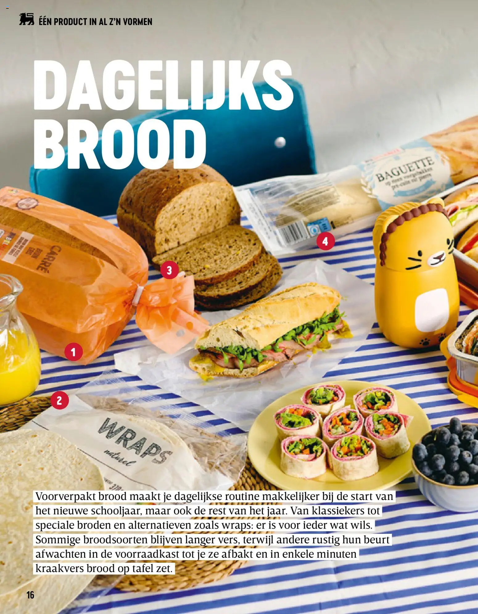{H1} | Pagina: 16 | Producten: Baguette, Tafel, Brood