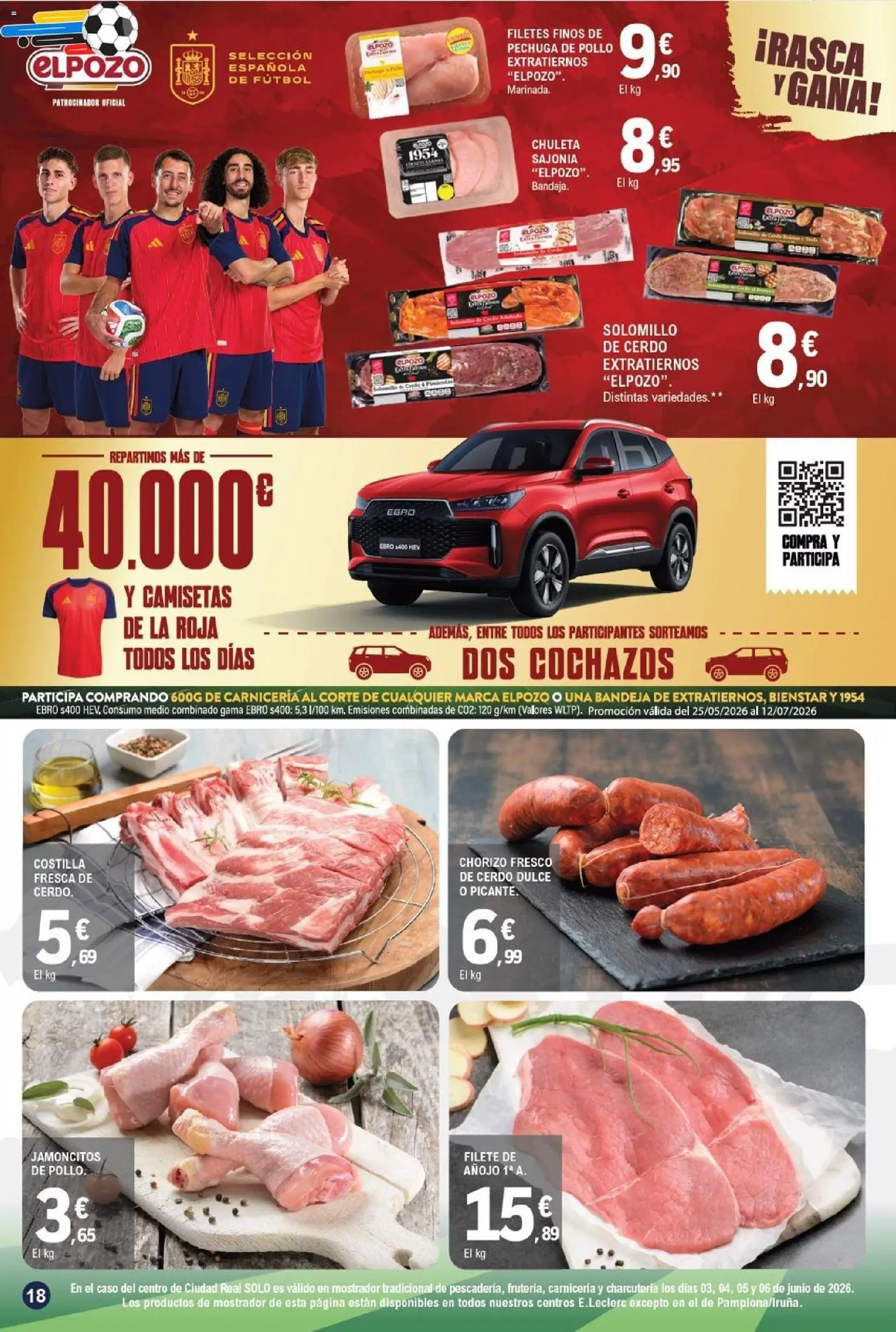 E.Leclerc folleto Gool │ válido desde el 03.06.2026 | Página: 18 | Productos: Solomillo de cerdo, Cerdo, Filete, Bandeja