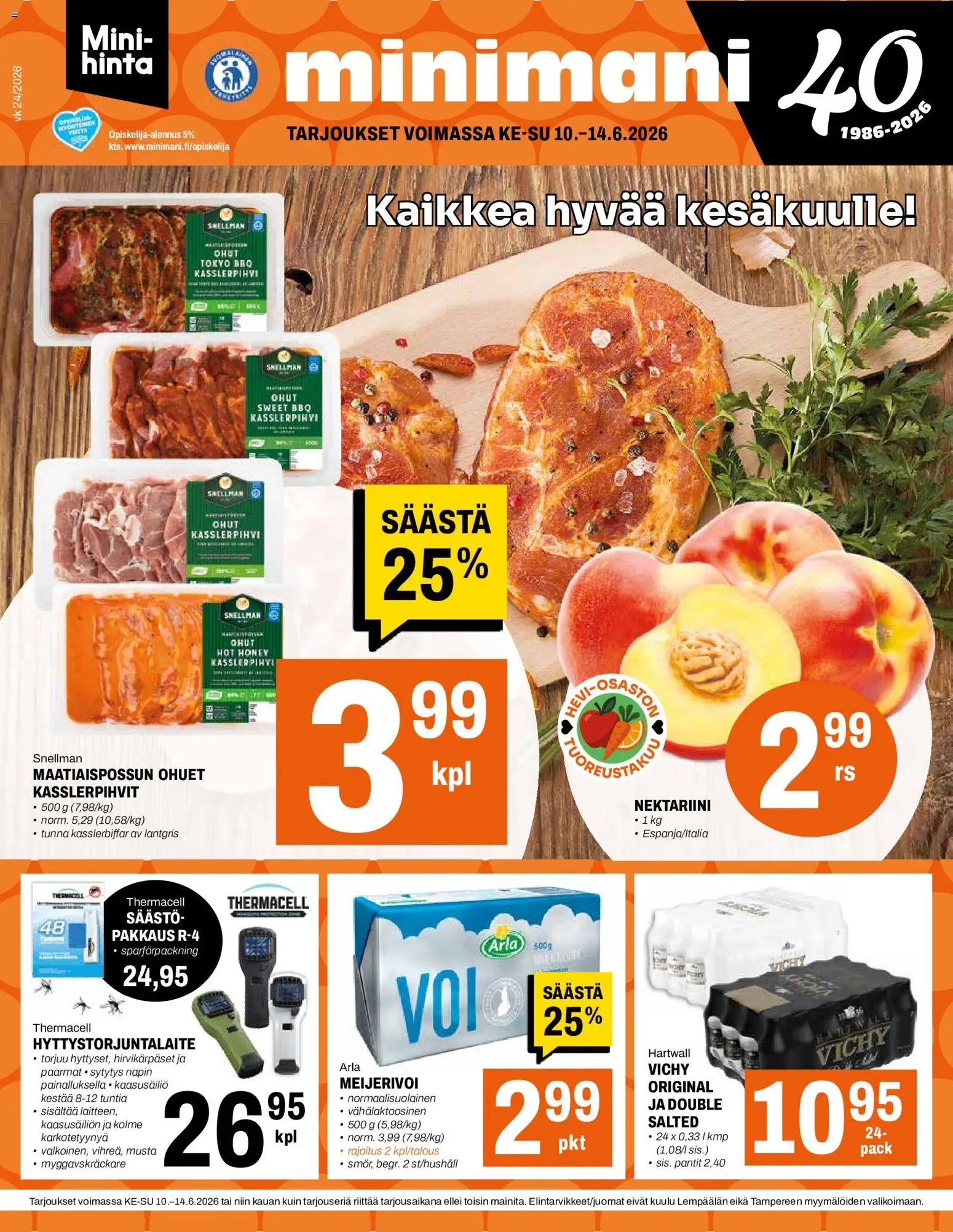 Minimani tarjoukset – voimassa 10.06.2026 alkaen | Sivu: 1 | Tuotteet: Nektariini