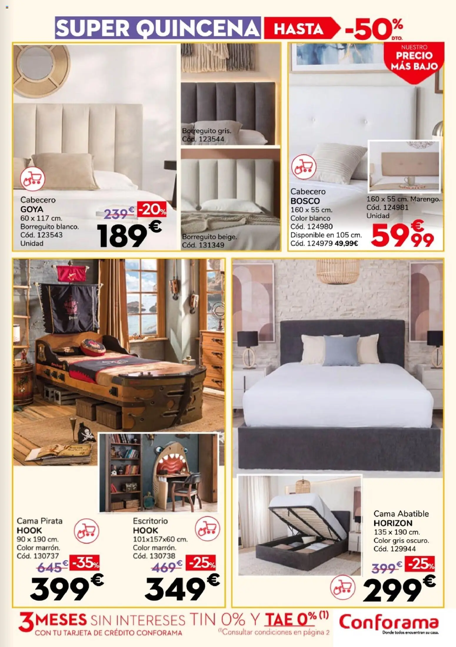Conforama Super Quincena │ válido desde el 13/08/2026 | Página: 11 | Productos: Cama