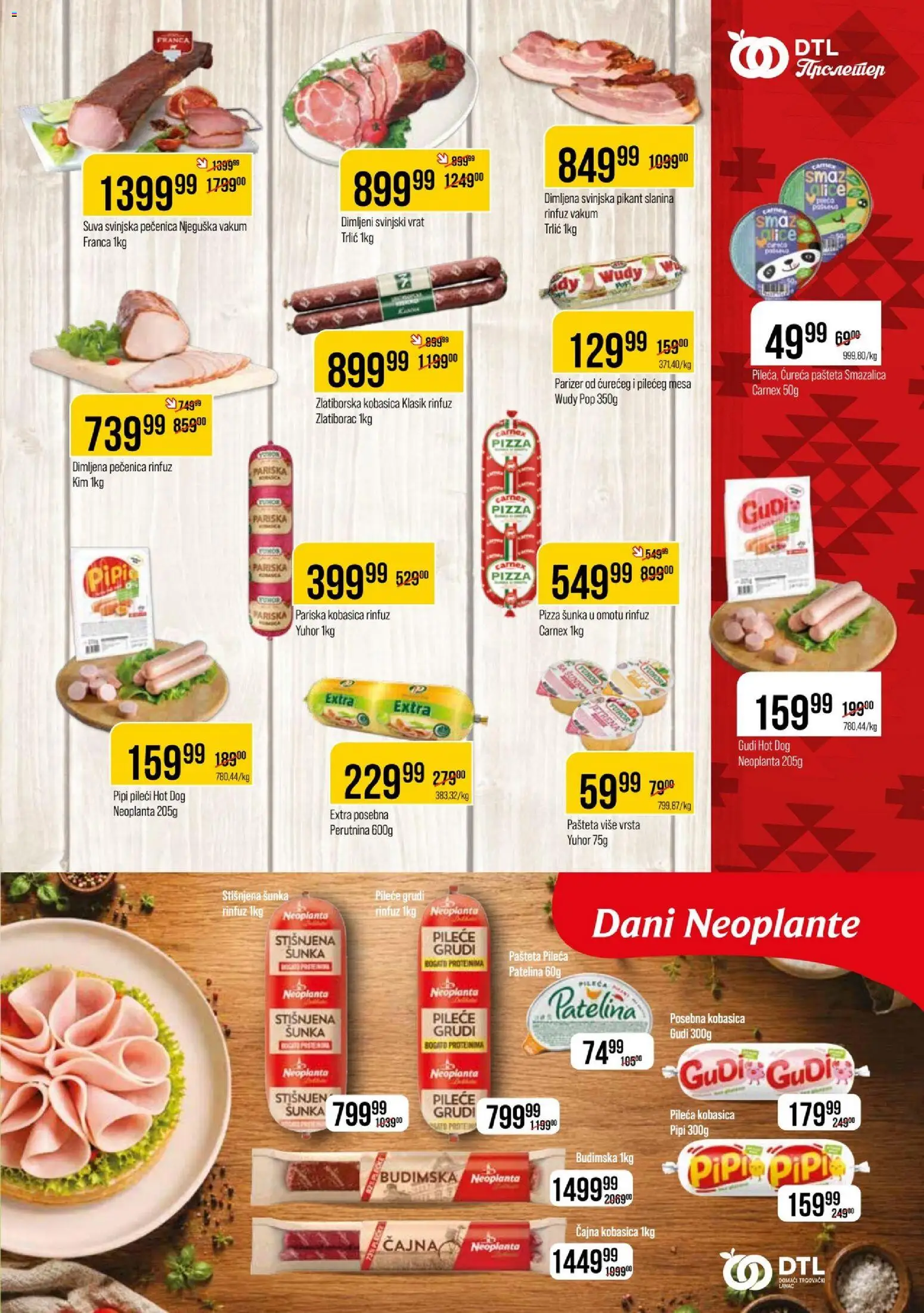 Metalac Proleter katalog - važi od 26.08.2026 | Strana: 5 | Proizvode: Parizer, Pileće grudi, Šunka, Pizza šunka