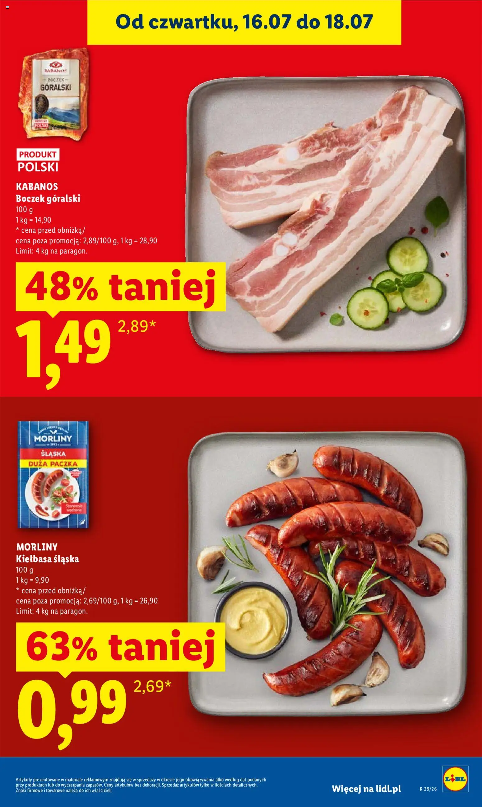 Lidl Polsko leták od 16.07.2026 | Strana: 7 | Produkty: Kabanos