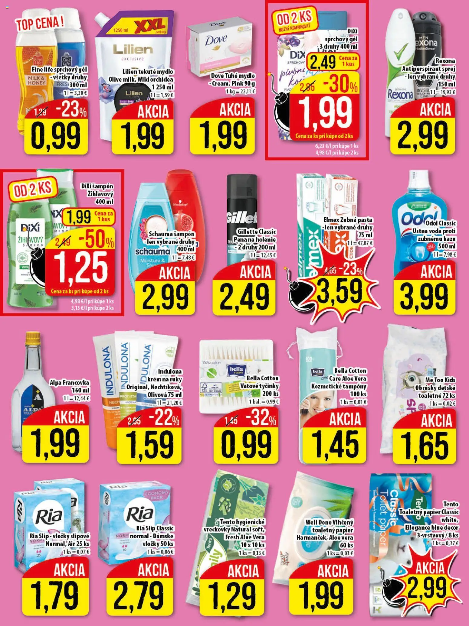 Nové Klas akcie – leták je platný od 23.03.2026 | Strana: 22 | Produkty: Krém na ruky, Zubná pasta, Alpa, Krém