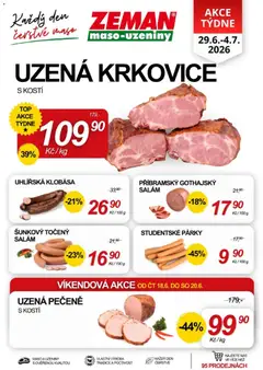 Náhled letáku Prodejny Zeman leták od 29.06.2026