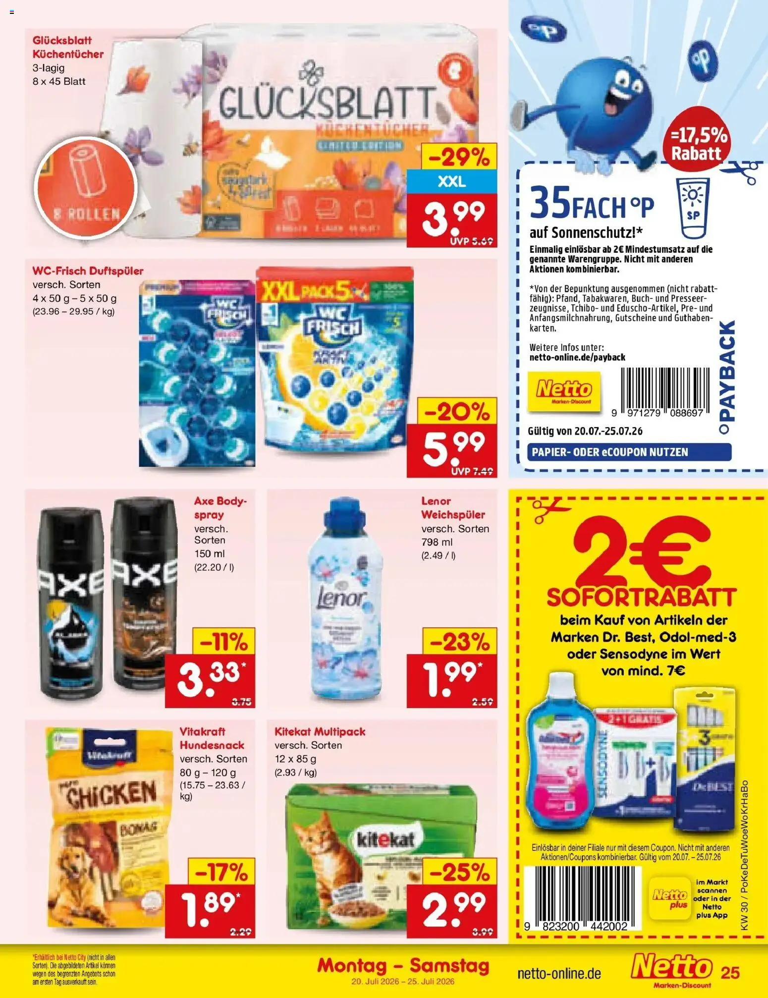 Netto Marken-Discount Prospekt Thierhaupten – gültig ab 20.07.2026 | Seite: 41 | Produkte: Lenor, Weichspüler, Axe