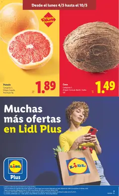 Vista previa Pomelo, Categoría: I. Origen: España. Precio por kg válido desde el 04.05.2026 | Página: 3 | Productos: Τυρόπιτα