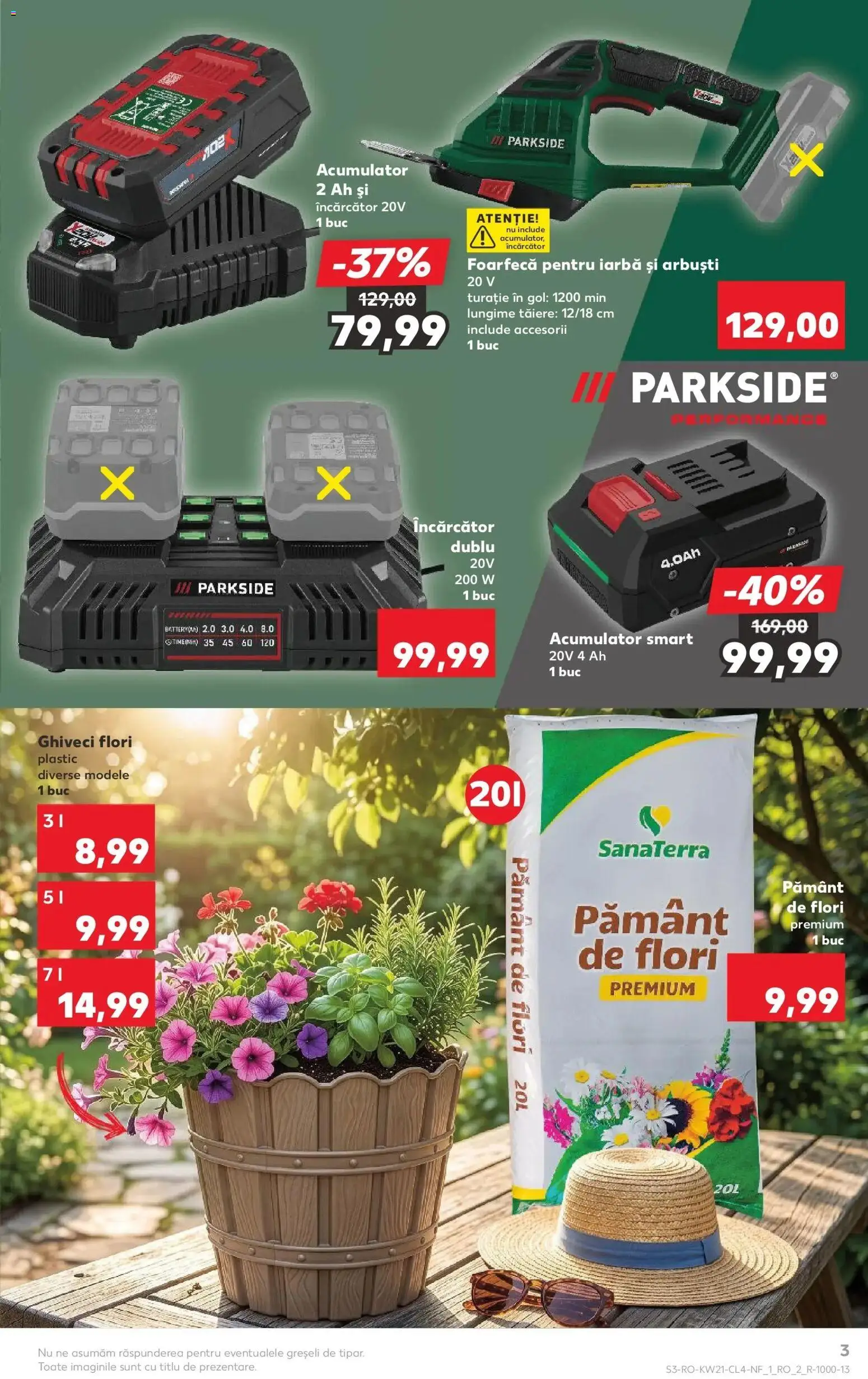 Noul catalog Kaufland – valabil de la 20.05.2026 | Pagină: 3 | Produse: Încărcător, Ghiveci