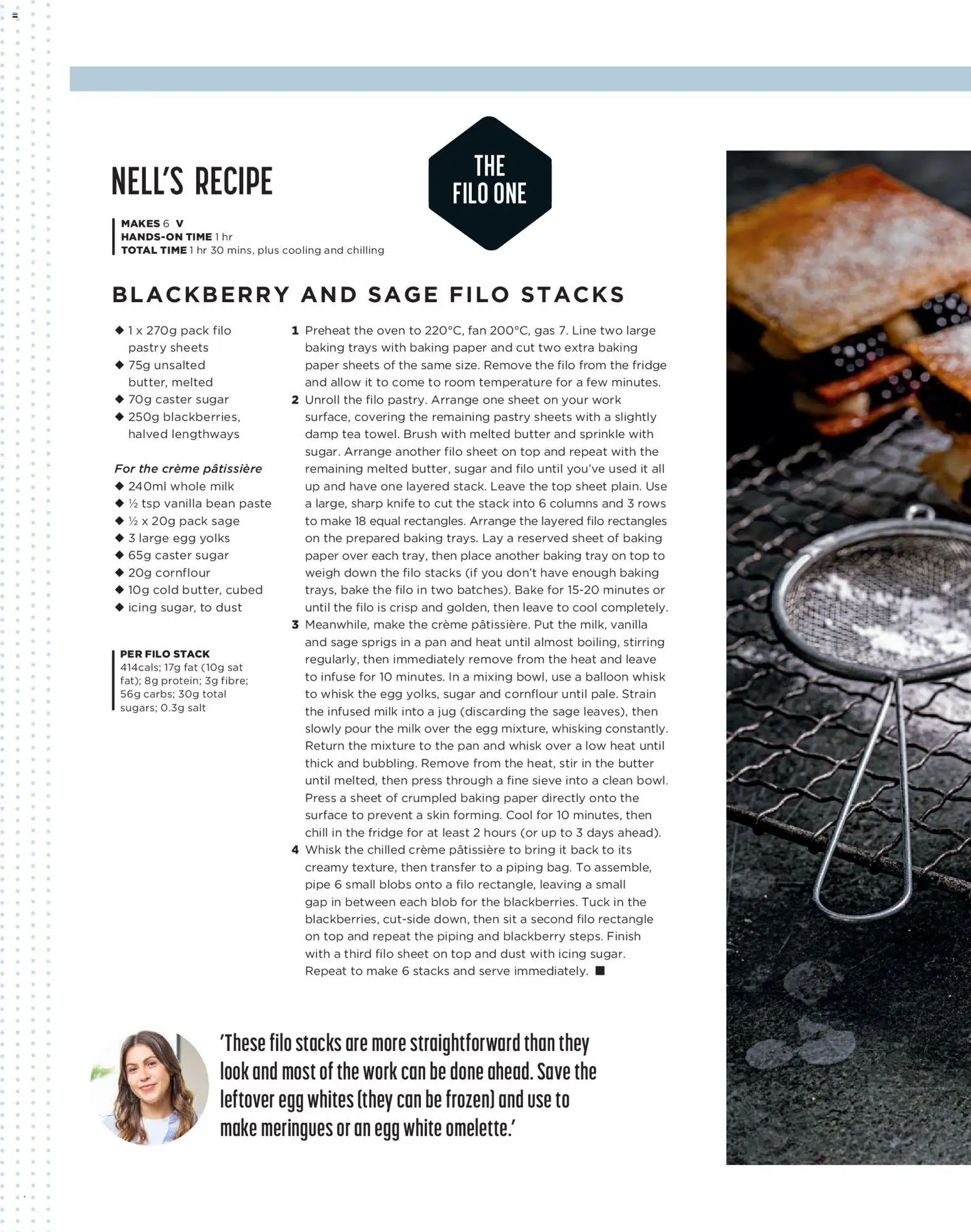 {H1} | Page: 30 | Products: Baking tray, Butter, The oven, Oven