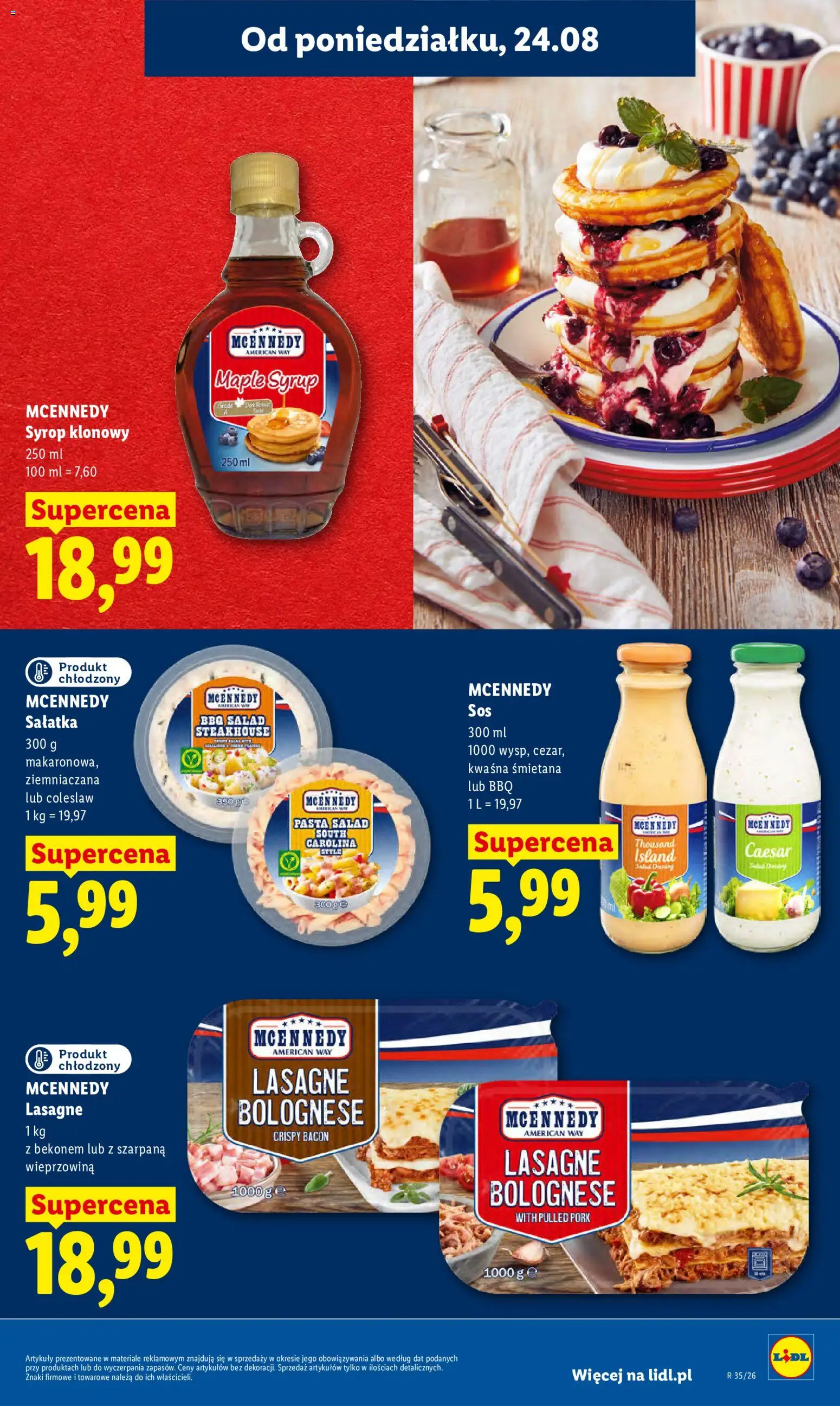 Lidl Polsko leták od 24.08.2026 | Strana: 55 | Produkty: Coleslaw, Lasagne