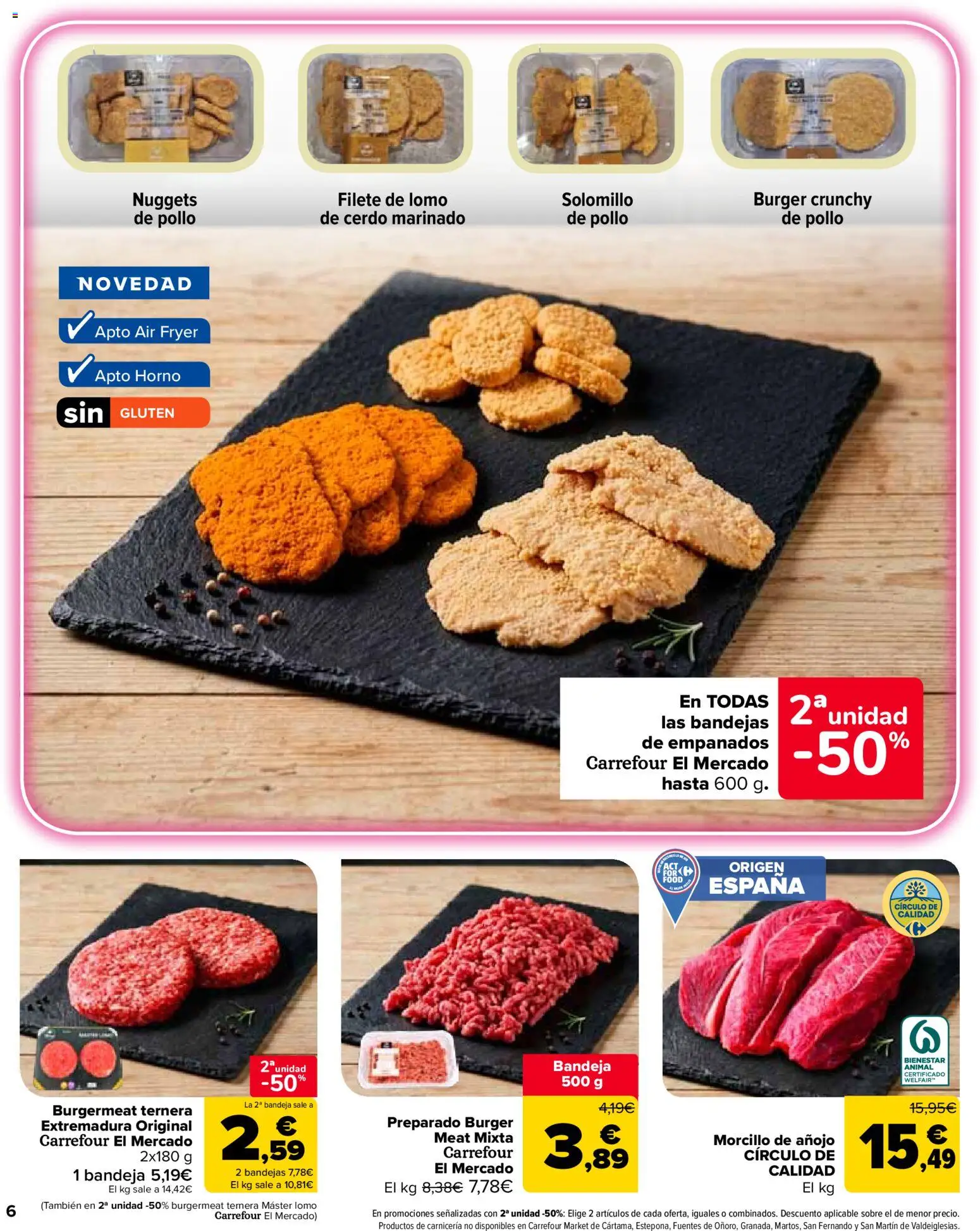 Carrefour Market folleto │ válido desde el 10/09/2026 | Página: 6 | Productos: Lomo, Horno, Filete, Nuggets