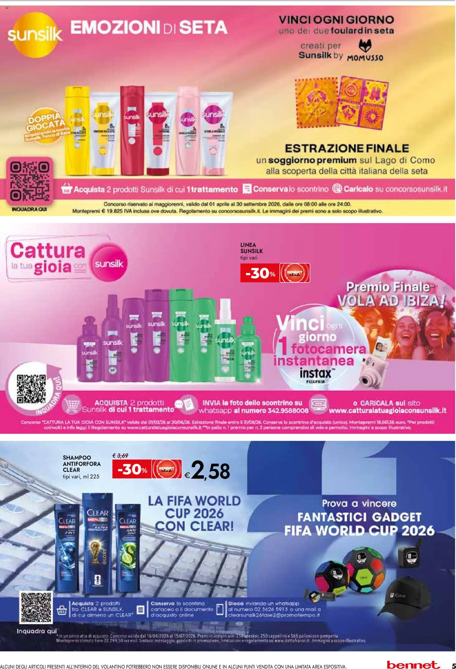 Volantino bennet del 14.05.2026 | Pagina: 5 | Prodotti: Shampoo, Fotocamera