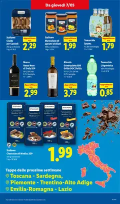 Anteprima del volantino Lidl volantino valido a partire dal 07.05.2026 | Pagina: 19 | Prodotti: Cioccolato, Agrumi, Bottiglia
