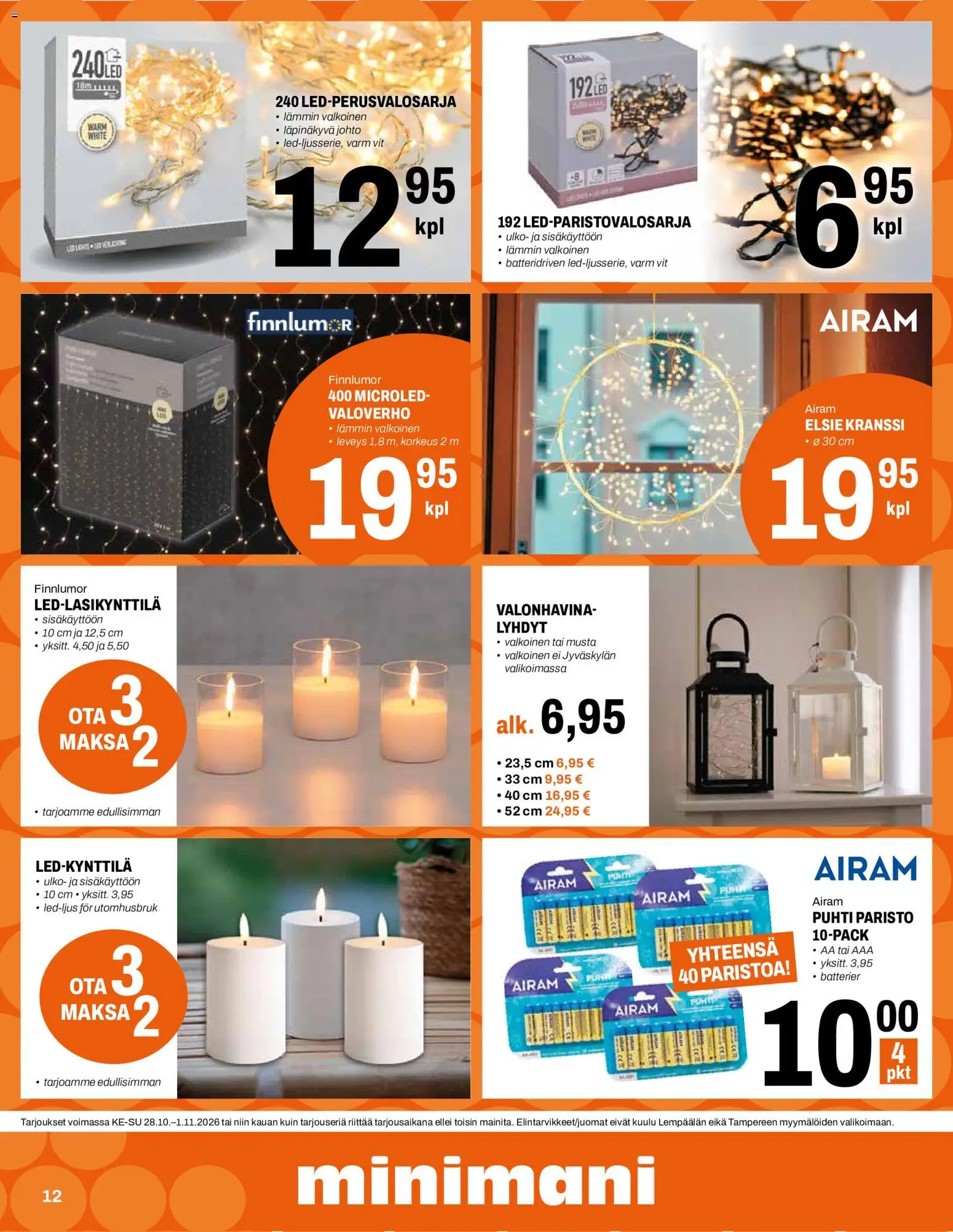 Minimani tarjoukset – voimassa 28/10/2026 alkaen | Sivu: 12