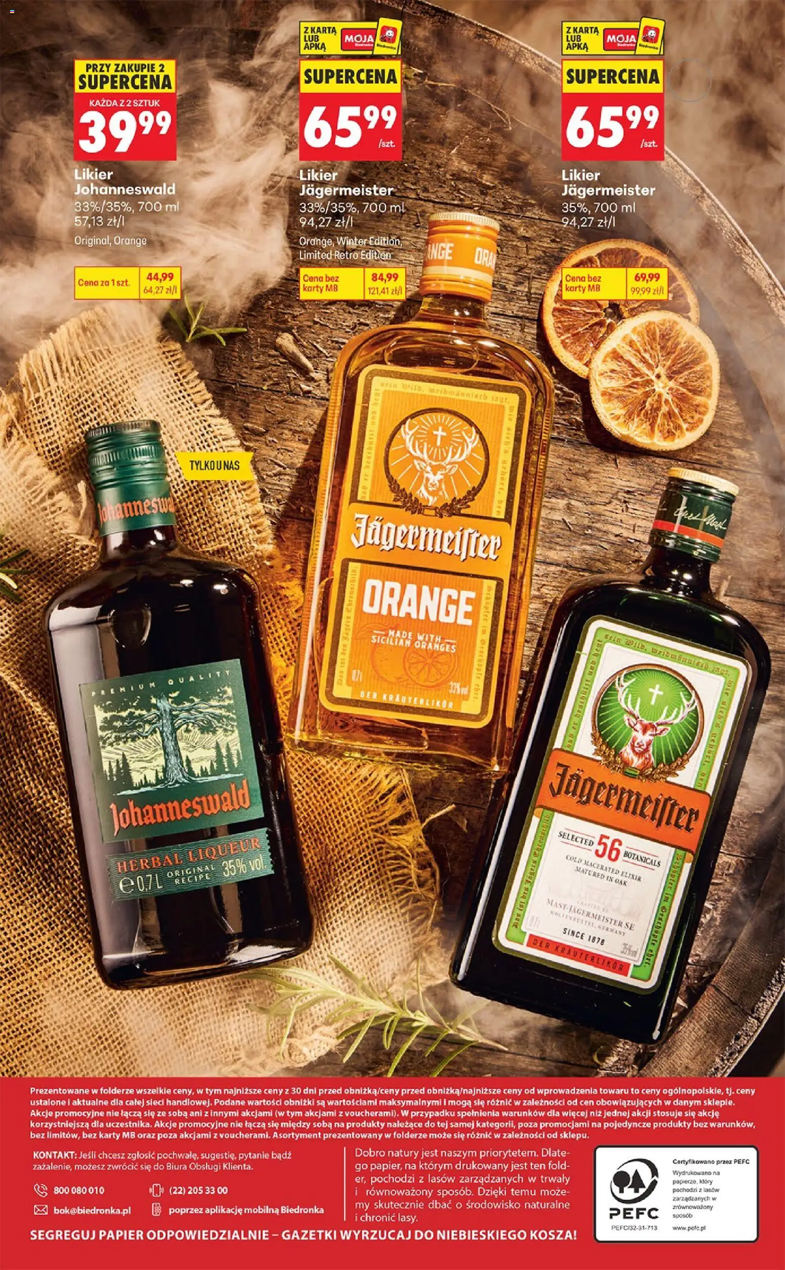 Biedronka Polsko leták - Czas na toast od 07.09.2026 | Strana: 36 | Produkty: Jägermeister, Jägermeister Orange, Karty