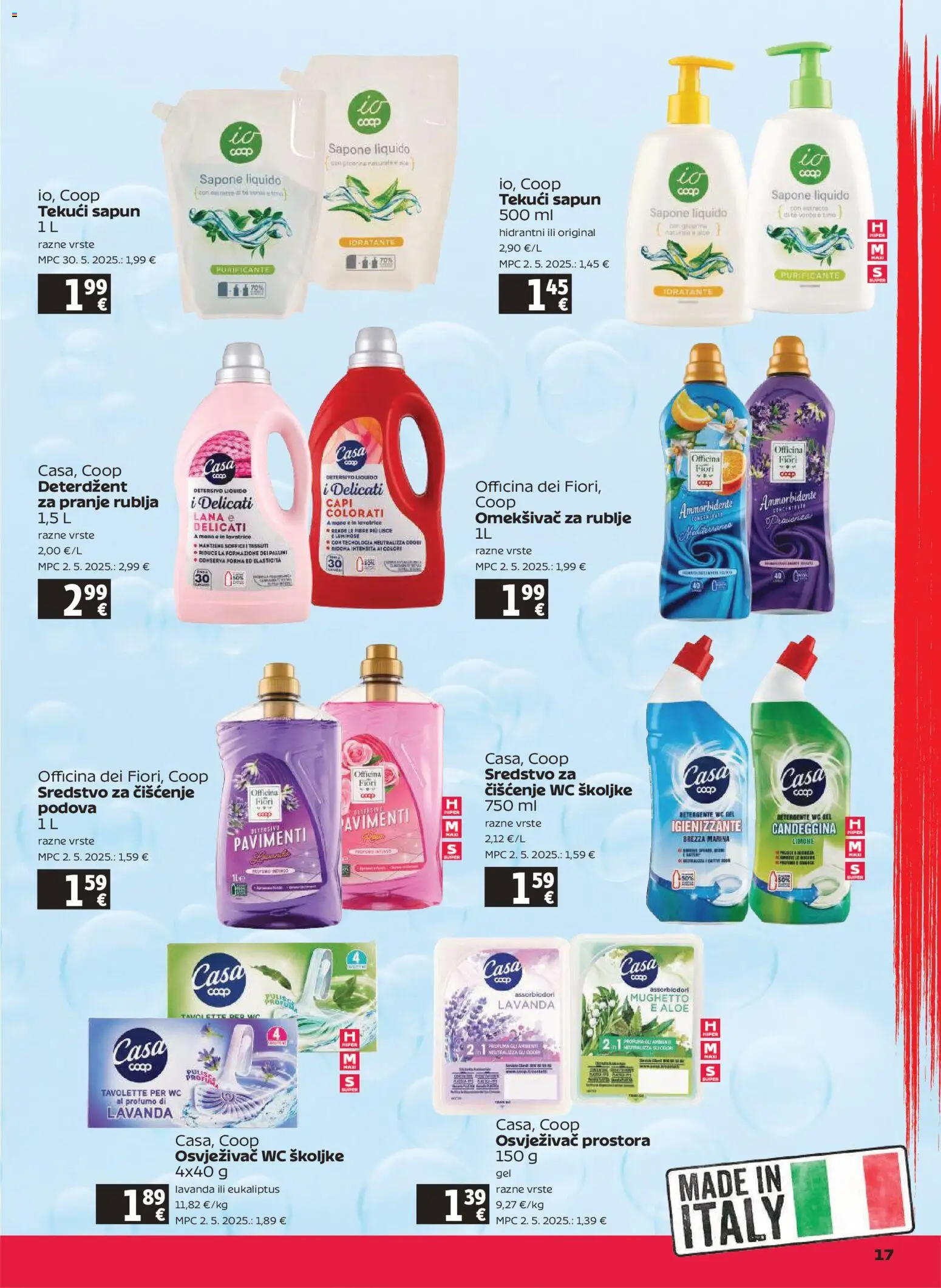 Tommy katalog | vrijedi od 09.07.2026 | Stranica: 17 | Proizvodi: Sapun, Omekšivač, Osvježivač wc školjke, Osvježivač prostora