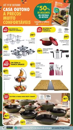 Pré-visualização Pingo Doce folheto válido de 06/10/2026 | Página: 52 | Produtos: Pesto, Frigideira, Panela, Panelas