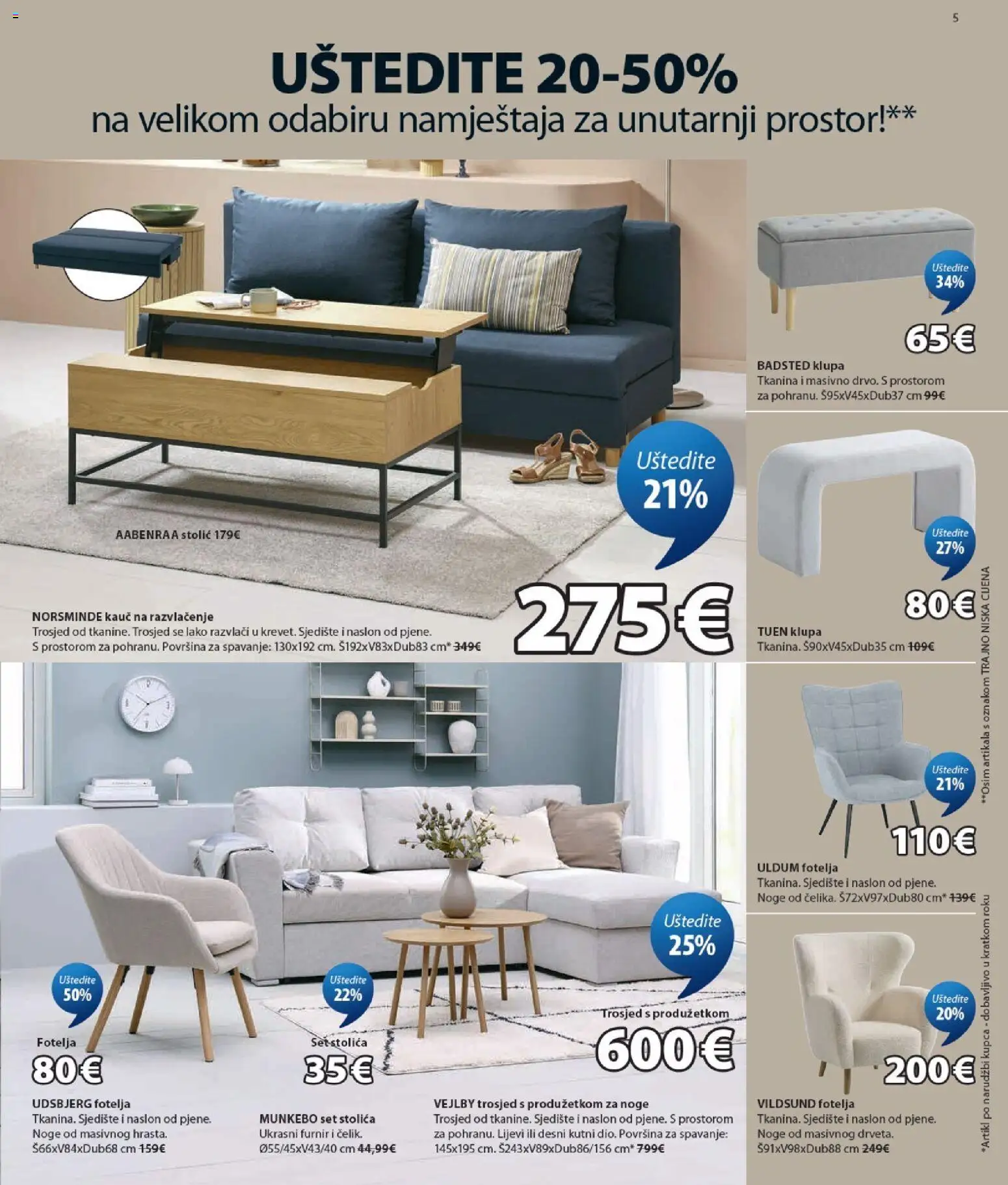 JYSK katalog | vrijedi od 26.08.2026 | Stranica: 5