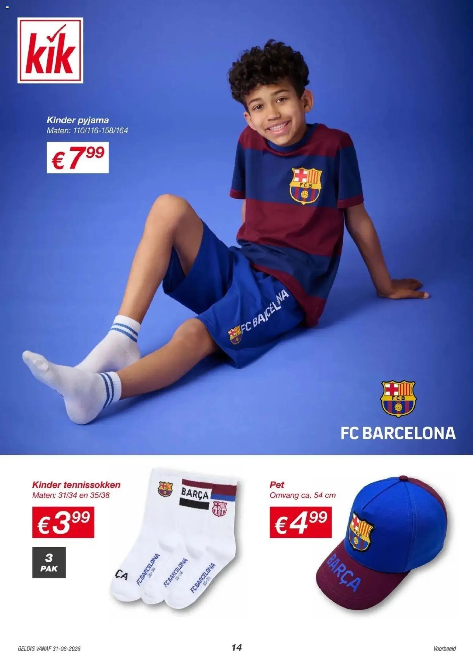 KiK folder vanaf 28-08-2026 || NIEUWE | Pagina: 14 | Producten: Pyjama, Kinder