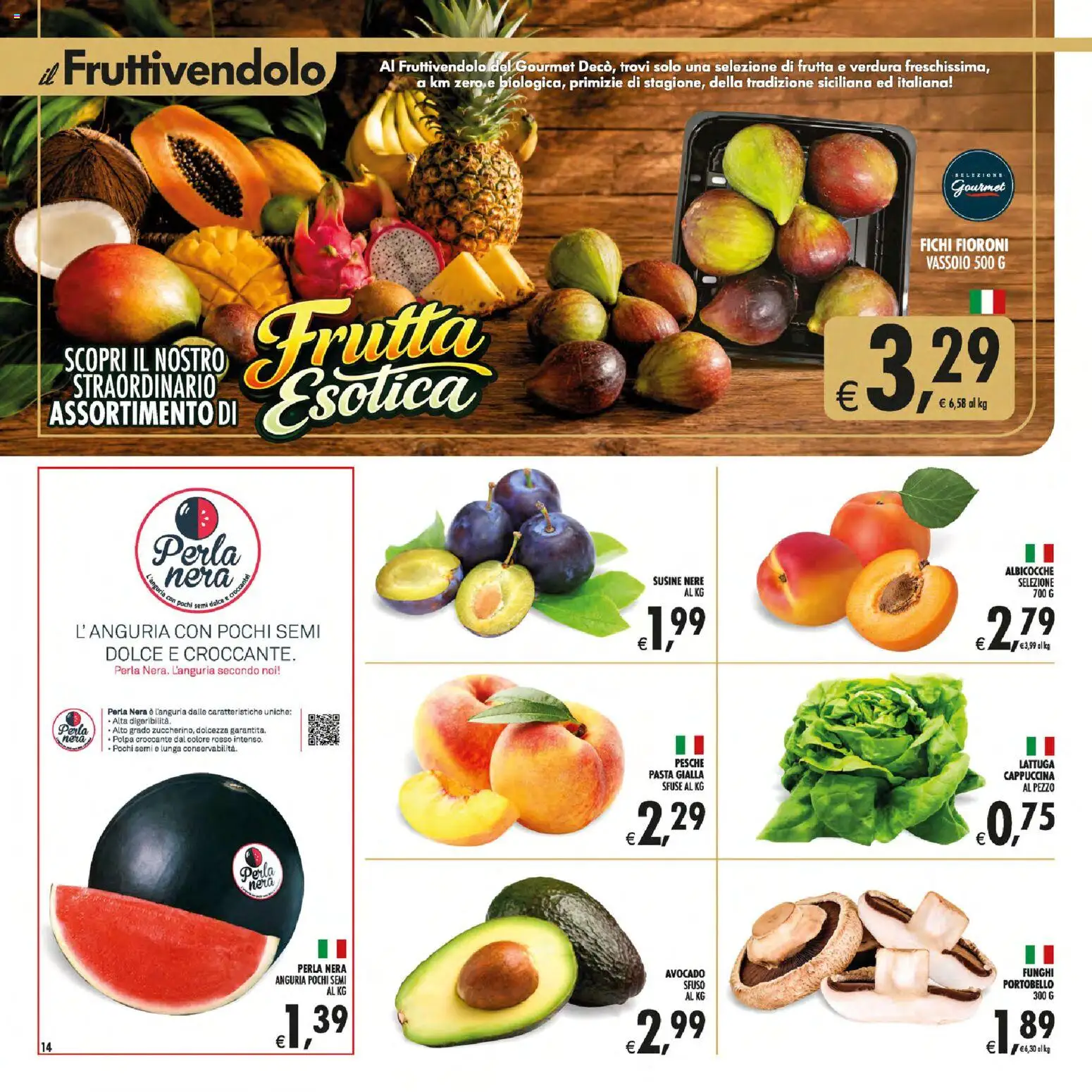 Volantino Decò del 30/06/2026 | Pagina: 14 | Prodotti: Frutta, Anguria, Susine, Lattuga