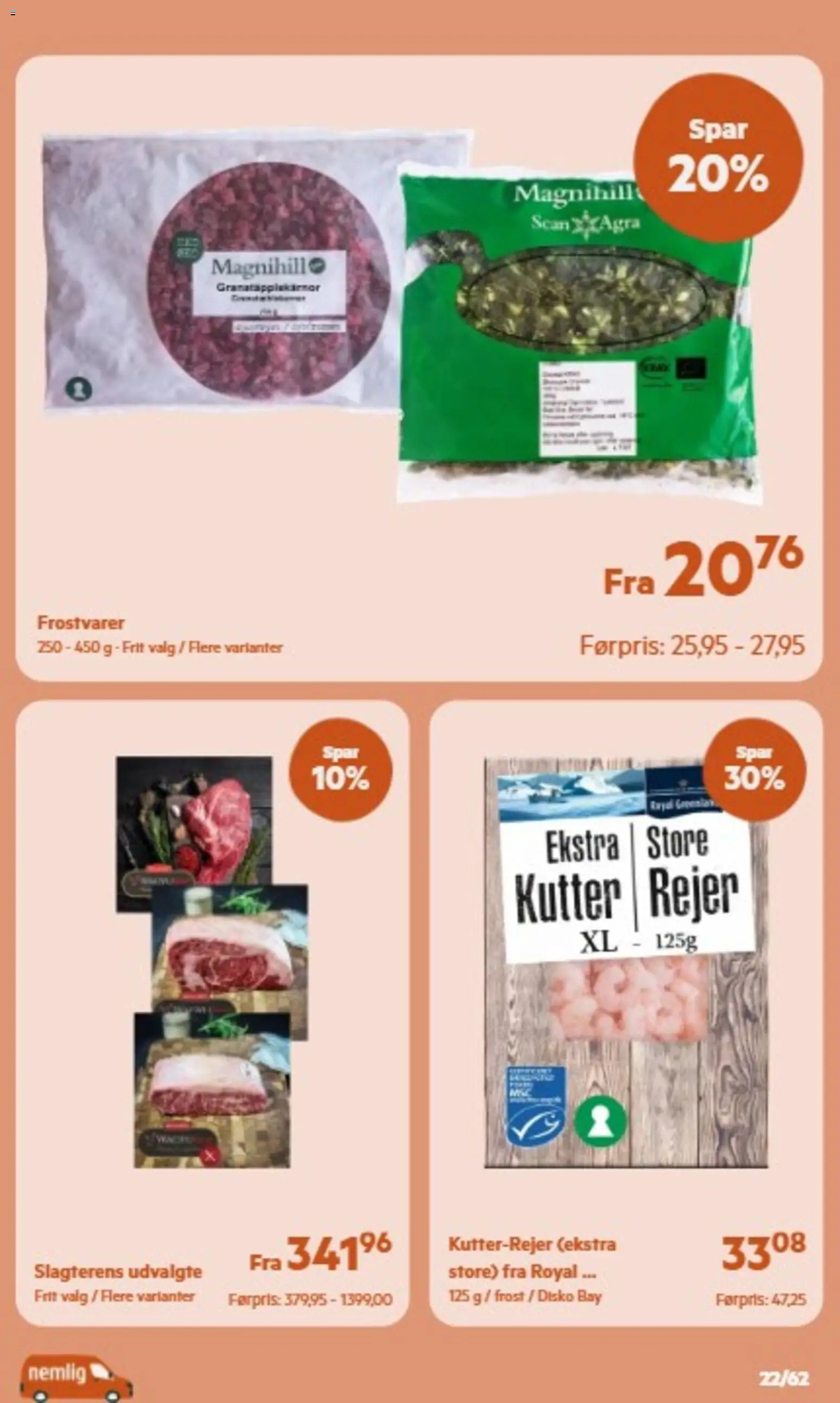 Nemlig tilbudsavis – gyldig fra 30/09/2026 | Side: 22 | Produkter: Rejer