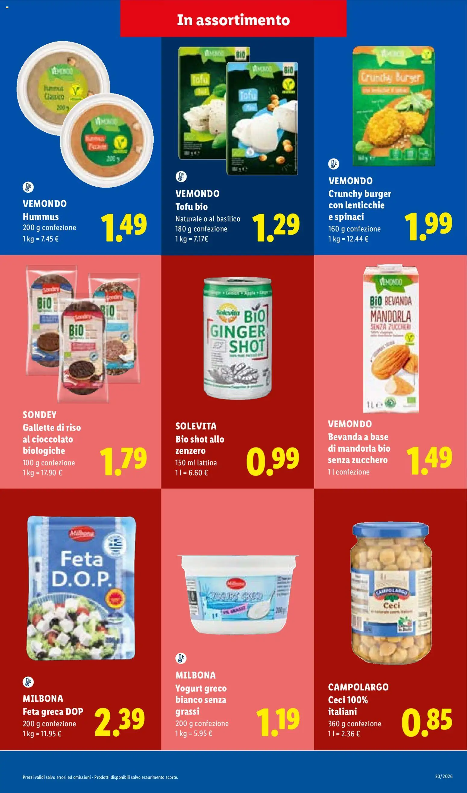 Volantino Lidl del 23/07/2026 | Pagina: 21 | Prodotti: Cioccolato, Riso, Lenticchie, Gallette