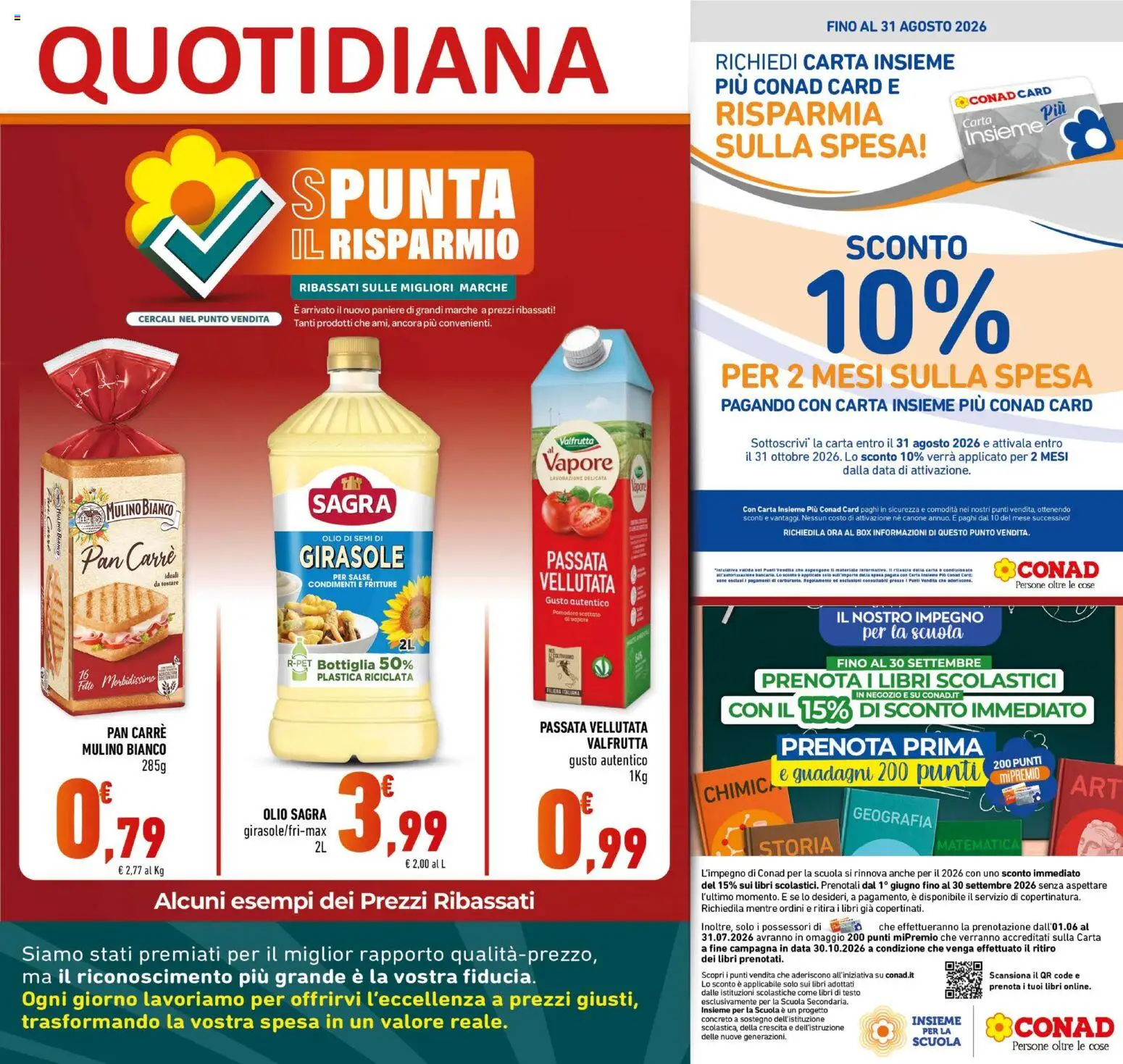 Volantino Conad del 15/07/2026 | Pagina: 19 | Prodotti: Pomodoro, Olio, Data, Bottiglia