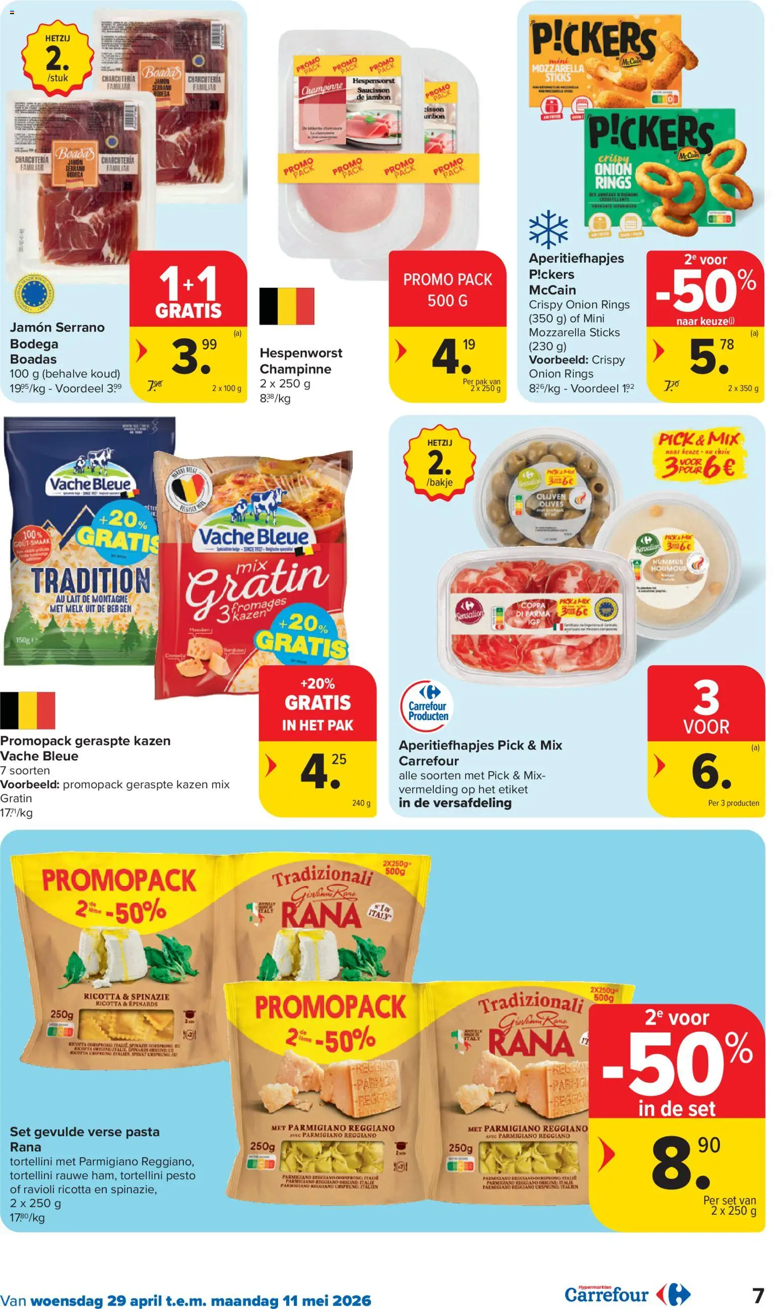 {H1} | Pagina: 7 | Producten: Pasta, Mozzarella, Olijven, Spinazie