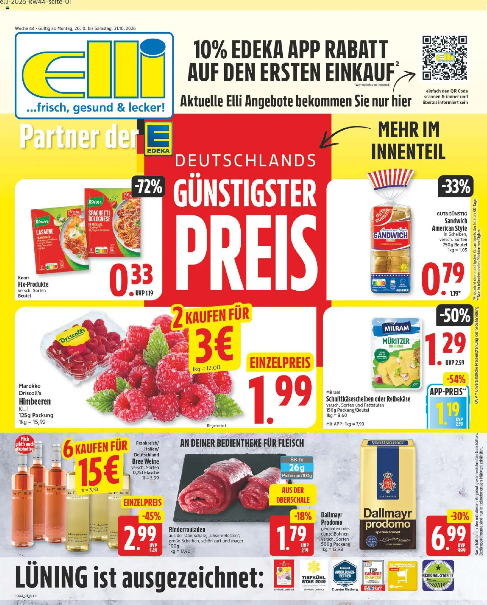 Elli Markt Prospekt Delbrück – gültig ab 26.10.2026 | Seite: 1