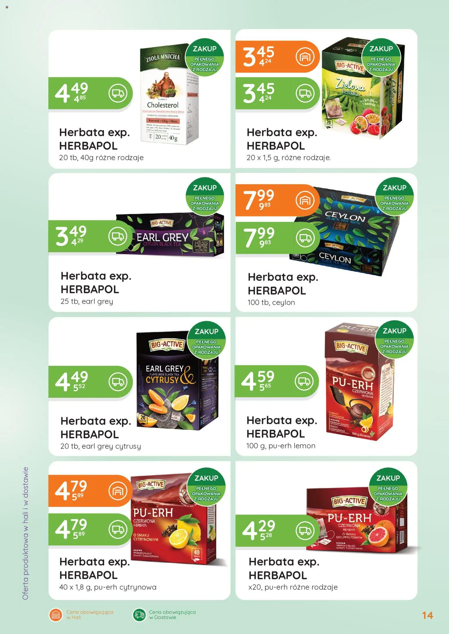 Eurocash gazetka - Oferta Handlowa od 29.06.2026 | Strona: 14 | Produkty: Malina, Herbata, Herbata czerwona
