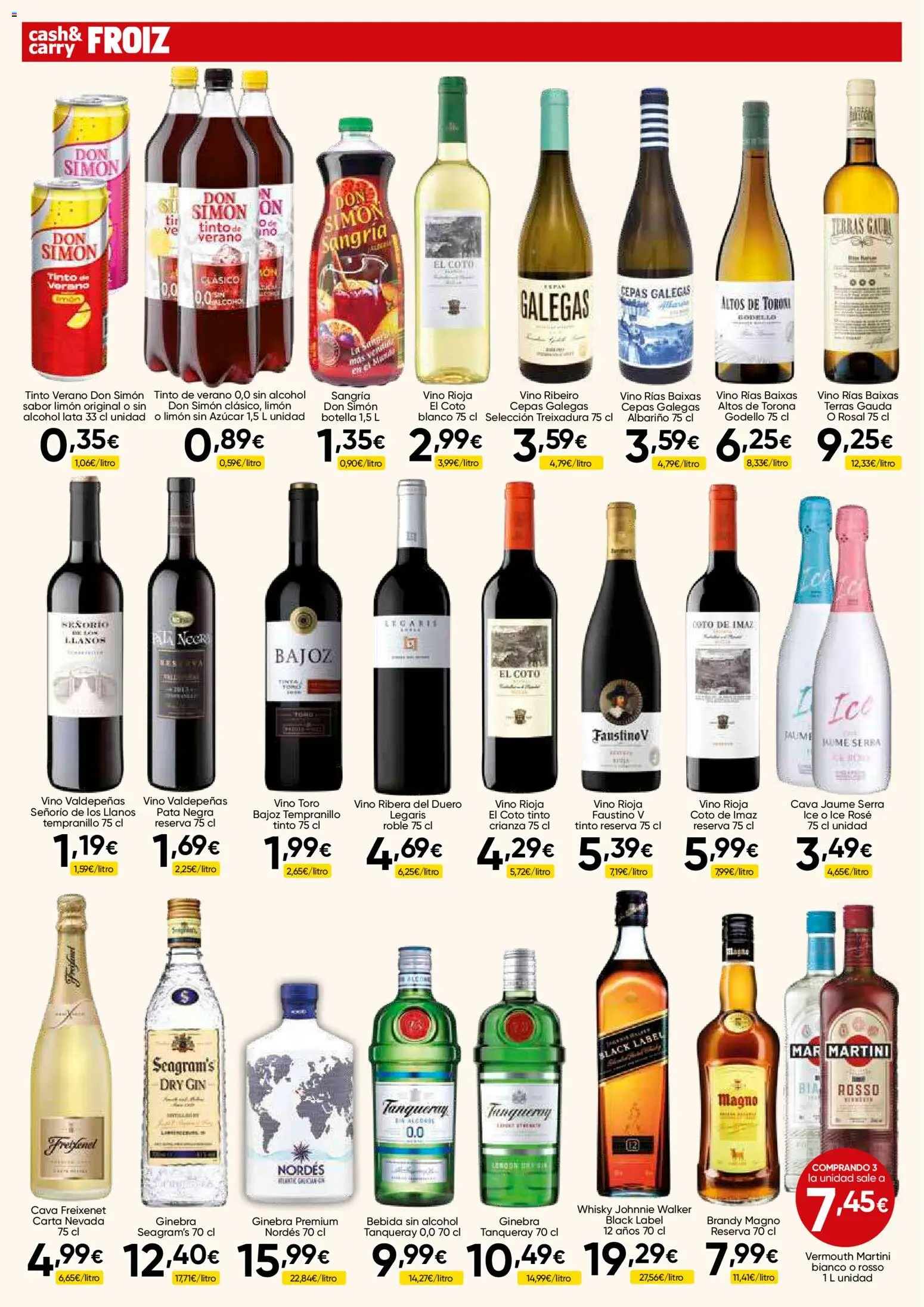 Froiz - Folleto Cash │ válido desde el 07/07/2026 | Página: 8 | Productos: Vino, Ginebra, Whisky, Μαύρο πιπέρι