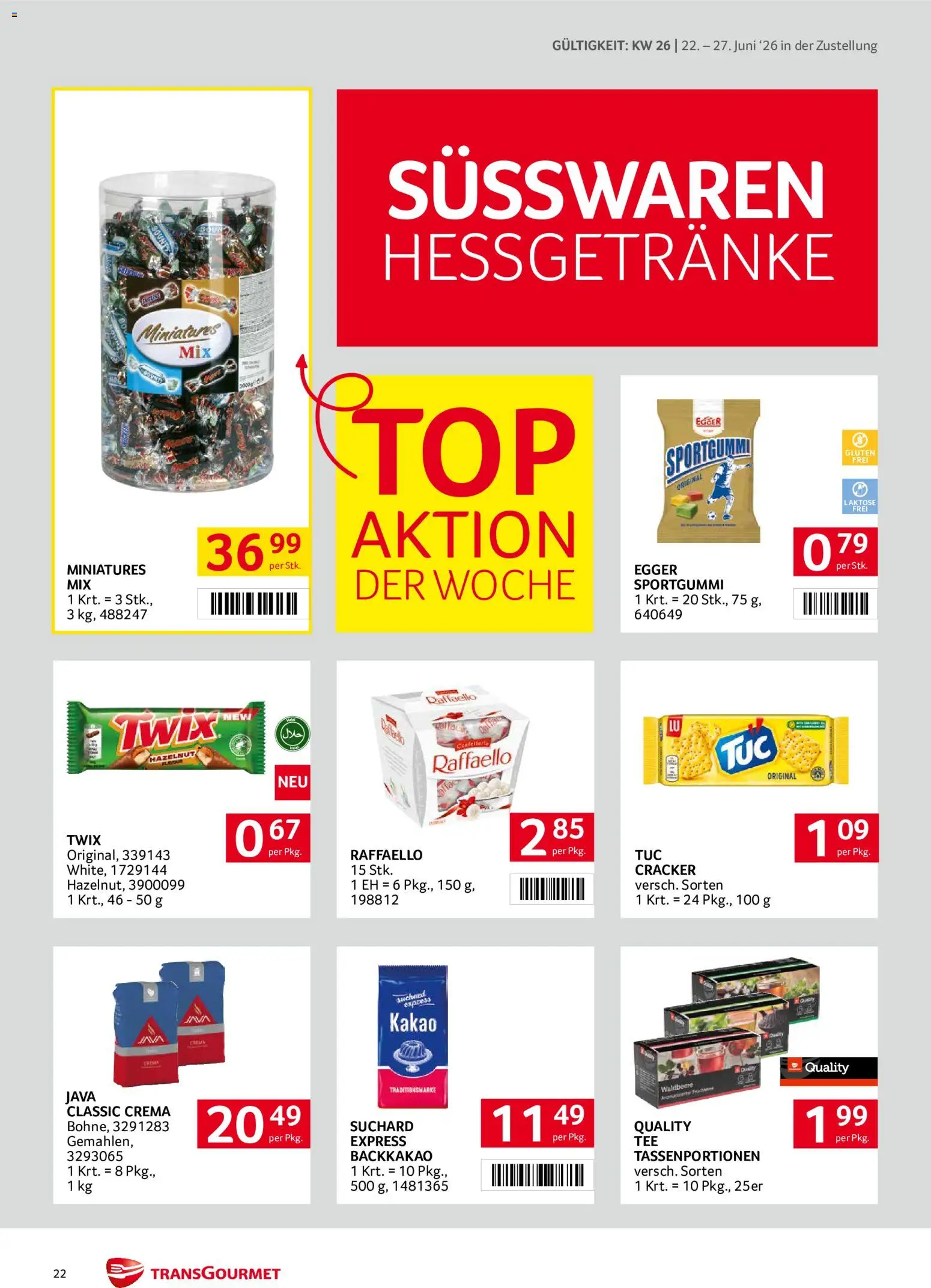 Transgourmet - Broschüre gültig ab 22.06.2026 | Seite: 22