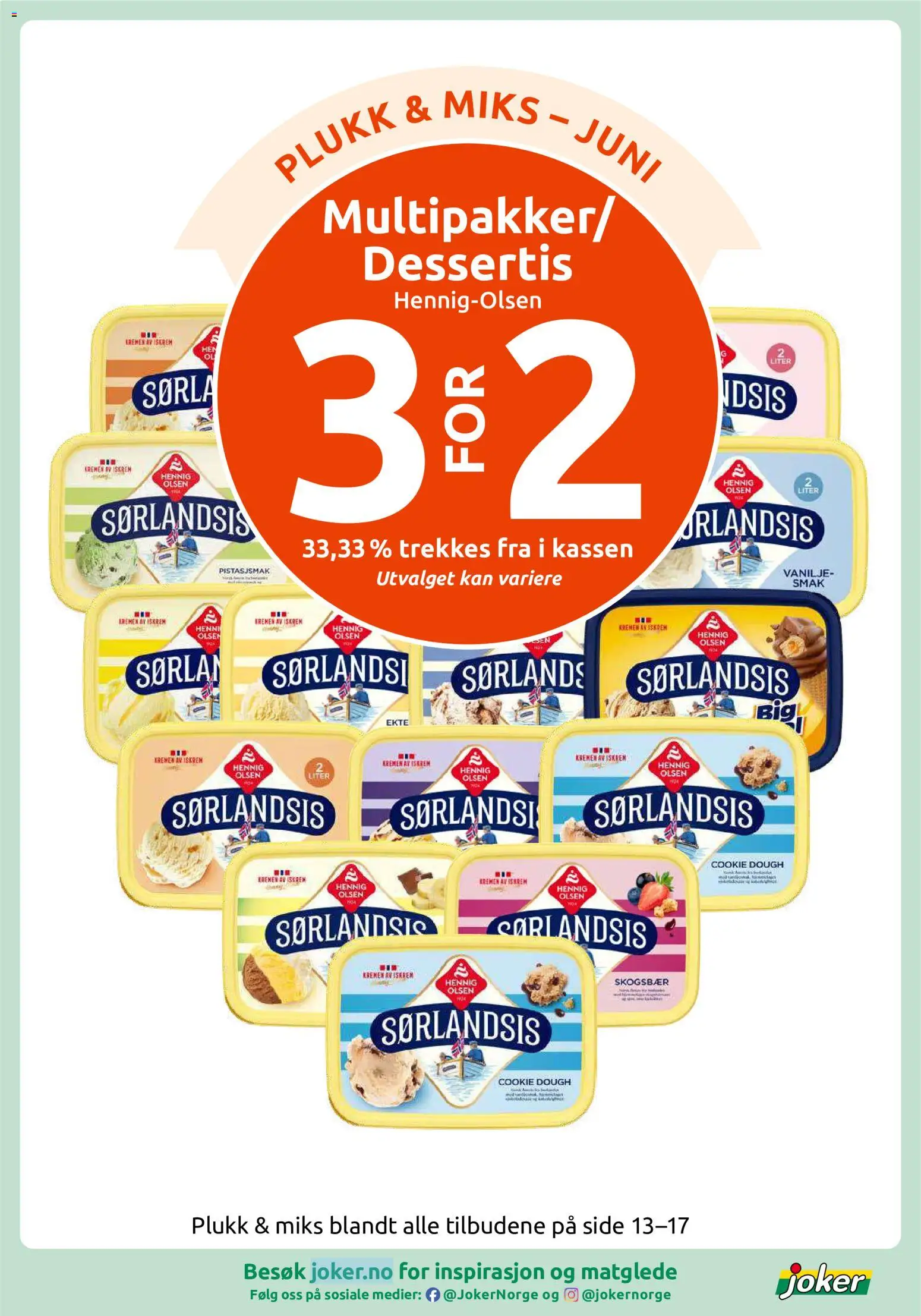 {H1} | Side: 15 | Produkter: Iskrem, Rödvinsvinäger, Napolitane, Mikrovalovka