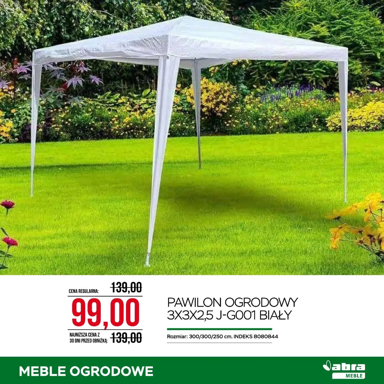 Abra meble gazetka od 27.05.2026 | Strona: 21 | Produkty: Pawilon ogrodowy, Meble ogrodowe
