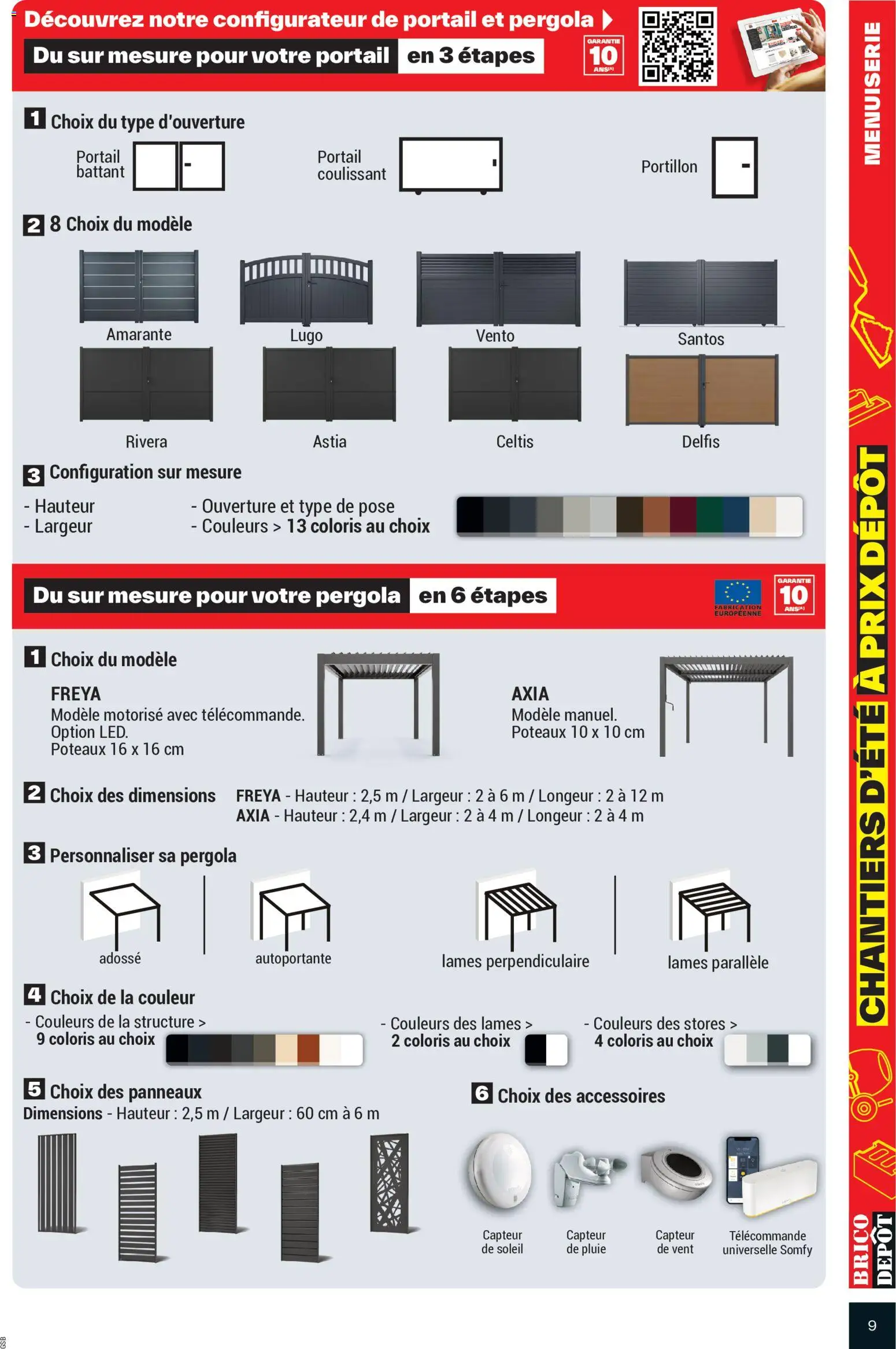{H1} | Page: 9 | Produits: Portail, Pergola, Télécommande