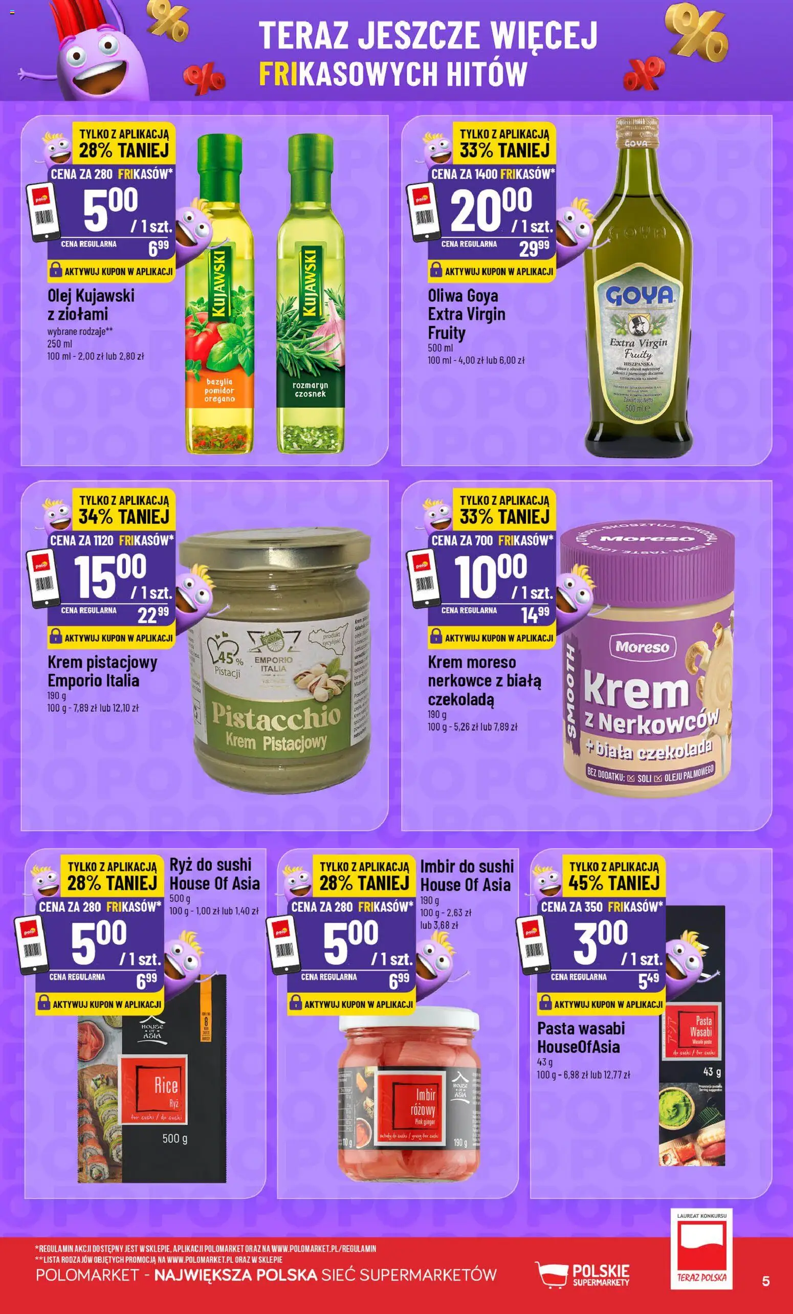 POLOmarket gazetka - Frikasowe Hity od 23.09.2026 | Strona: 5 | Produkty: Czosnek, Biała czekolada, Pomidor, Sushi