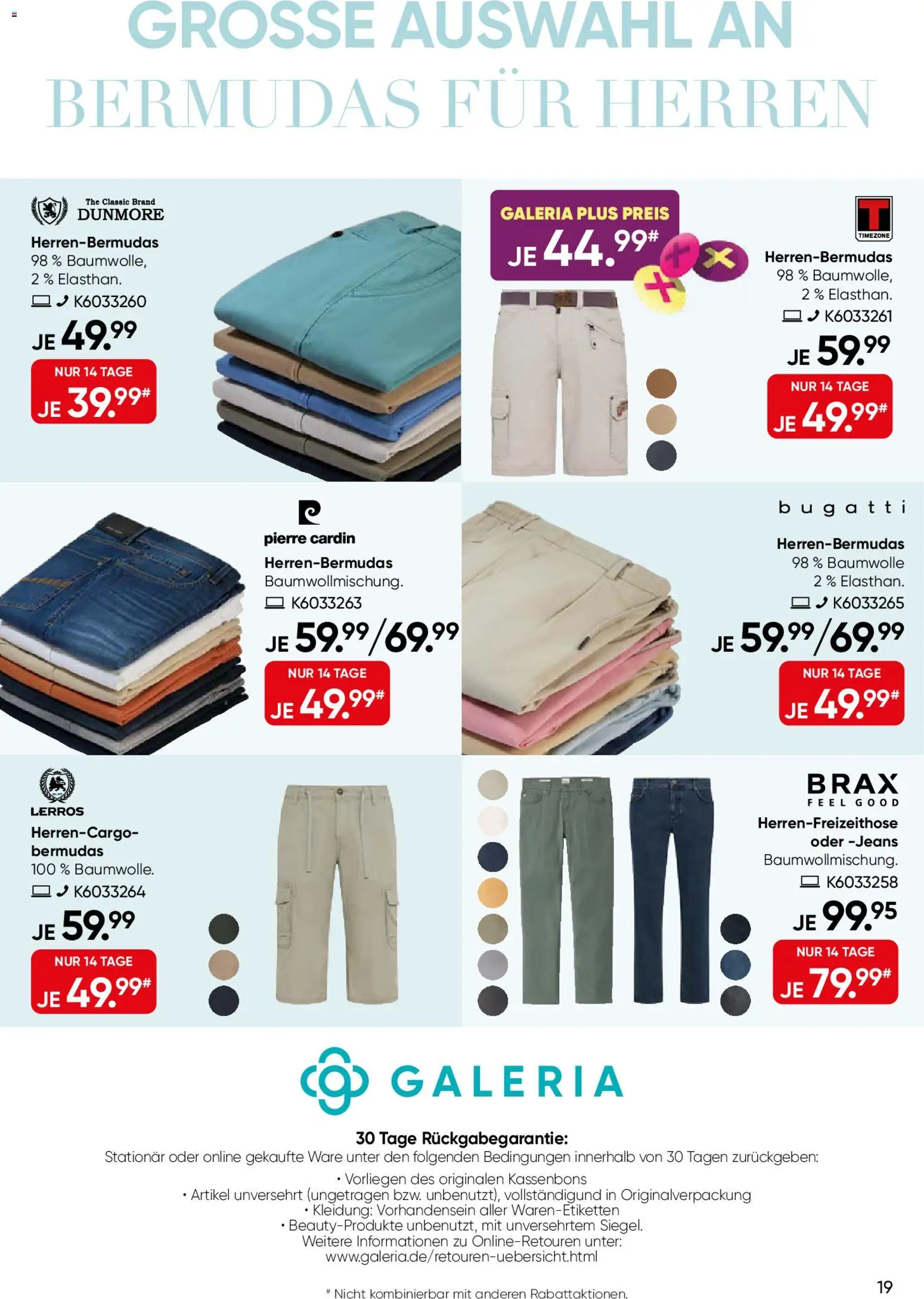 Galeria Karstadt Kaufhof Prospekt 	 – gültig ab 11.05.2026 | Seite: 19 | Produkte: Jeans