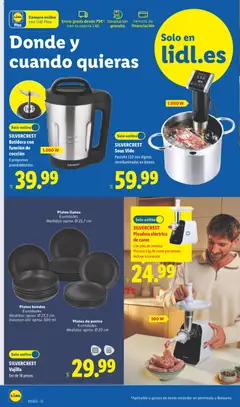 Vista previa Lidl folleto de bazar válido desde el 12/10/2026 | Página: 4 | Productos: Postre, Vajilla, Batidora, Carne