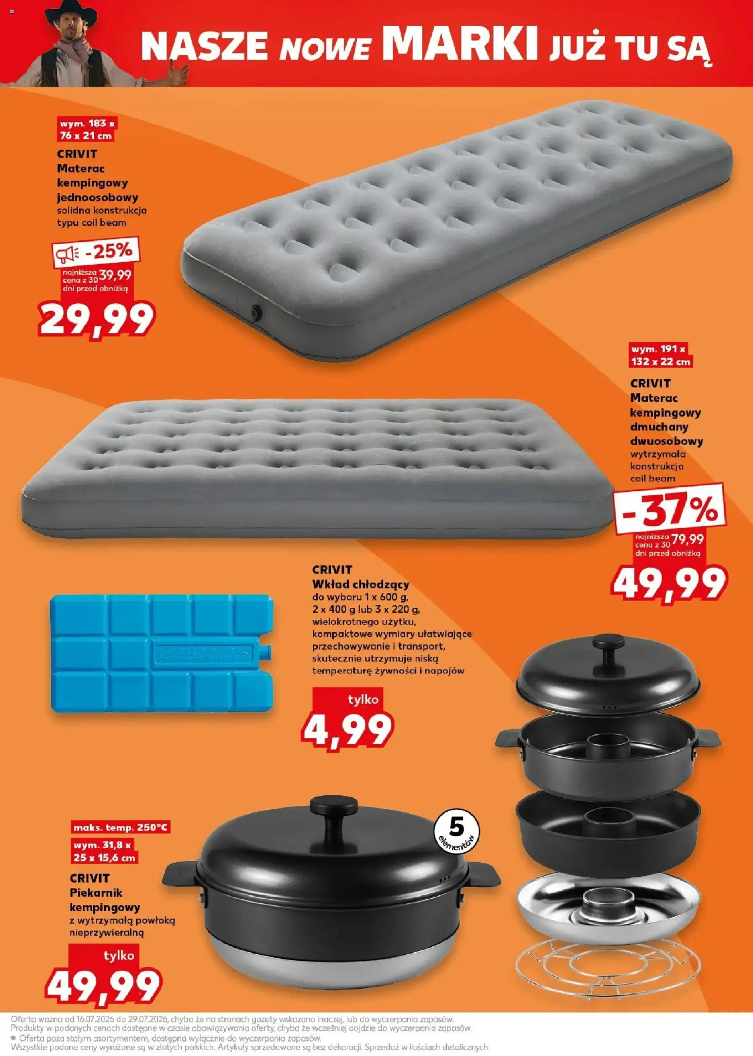 Kaufland gazetka - Złap Okazje od 16.07.2026 | Strona: 5 | Produkty: Dmuchany materac, Piekarnik, Gazety, Materac