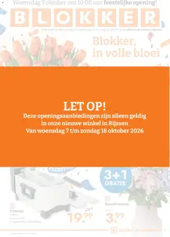 Blokker nieuw filiaal Rijssen - Voorbeeld van een folder van Blokker, geldig van 07-10-2026