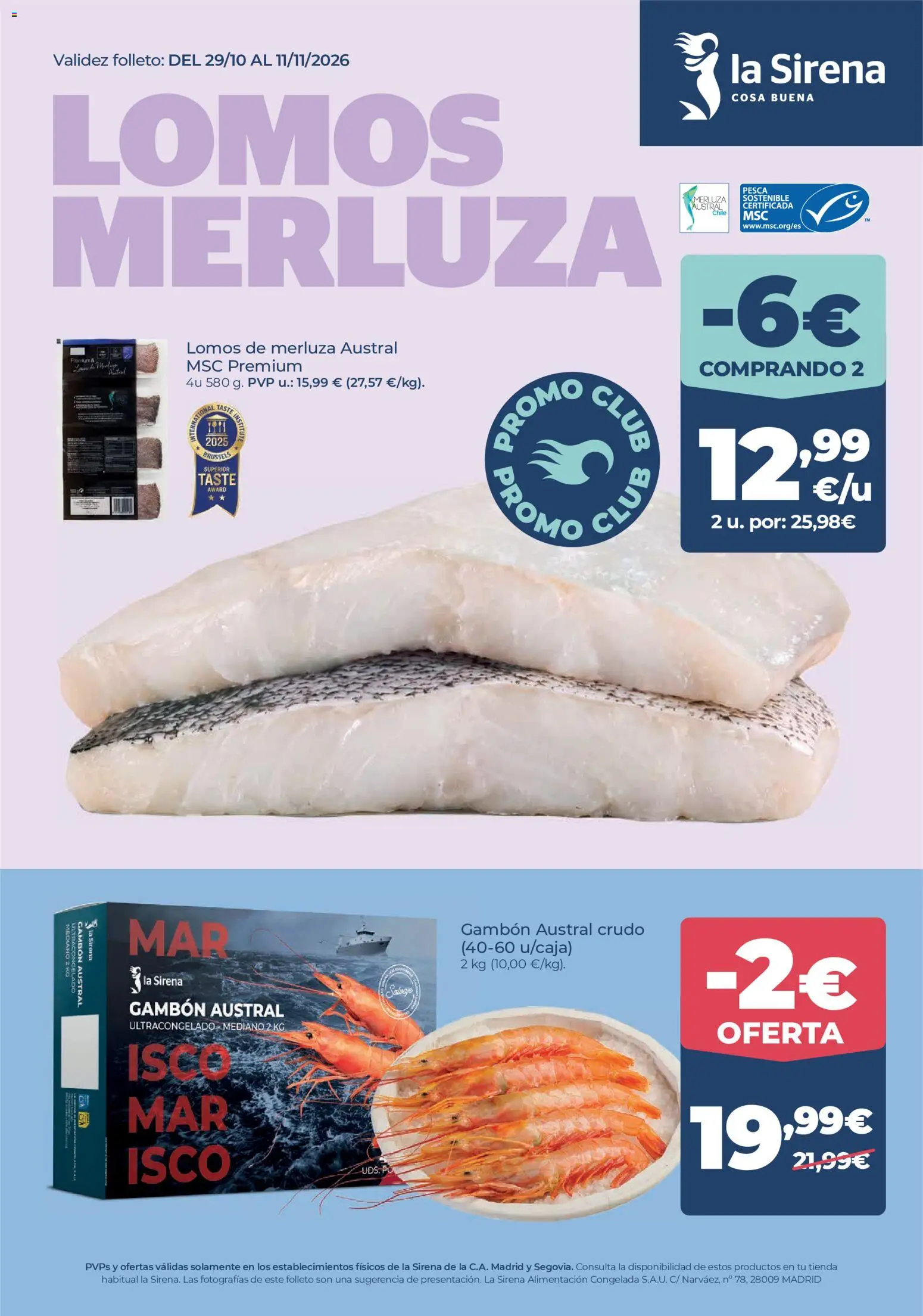 La Sirena folleto │ válido desde el 29/10/2026 | Página: 1