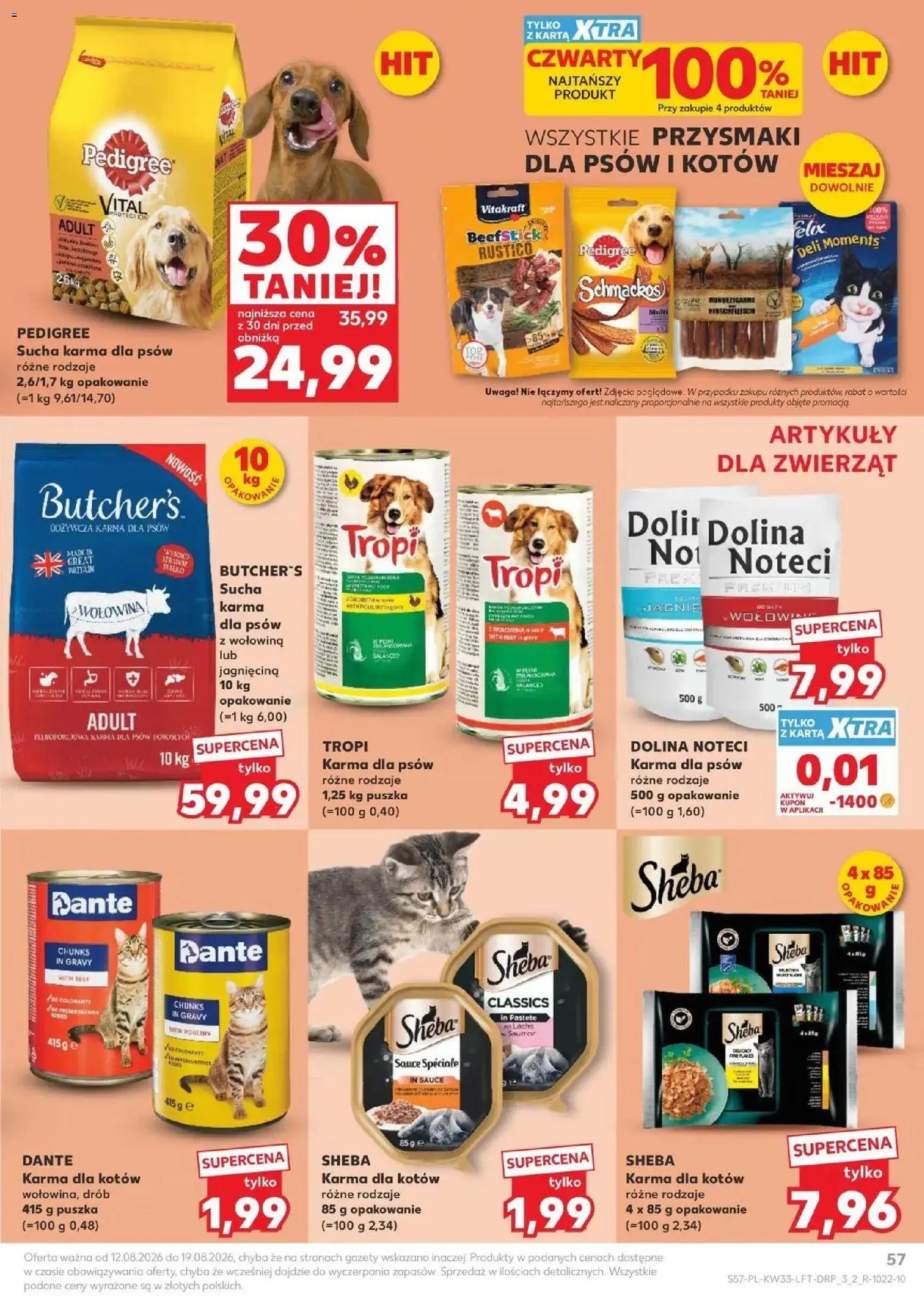 Kaufland - Kaufland Gazetka Tygodnia ważne do 19.08 od 12.08.2026 - od jutra PDF | Strona: 57 | Produkty: Jagnięcina, Pedigree, Wołowina, Karma