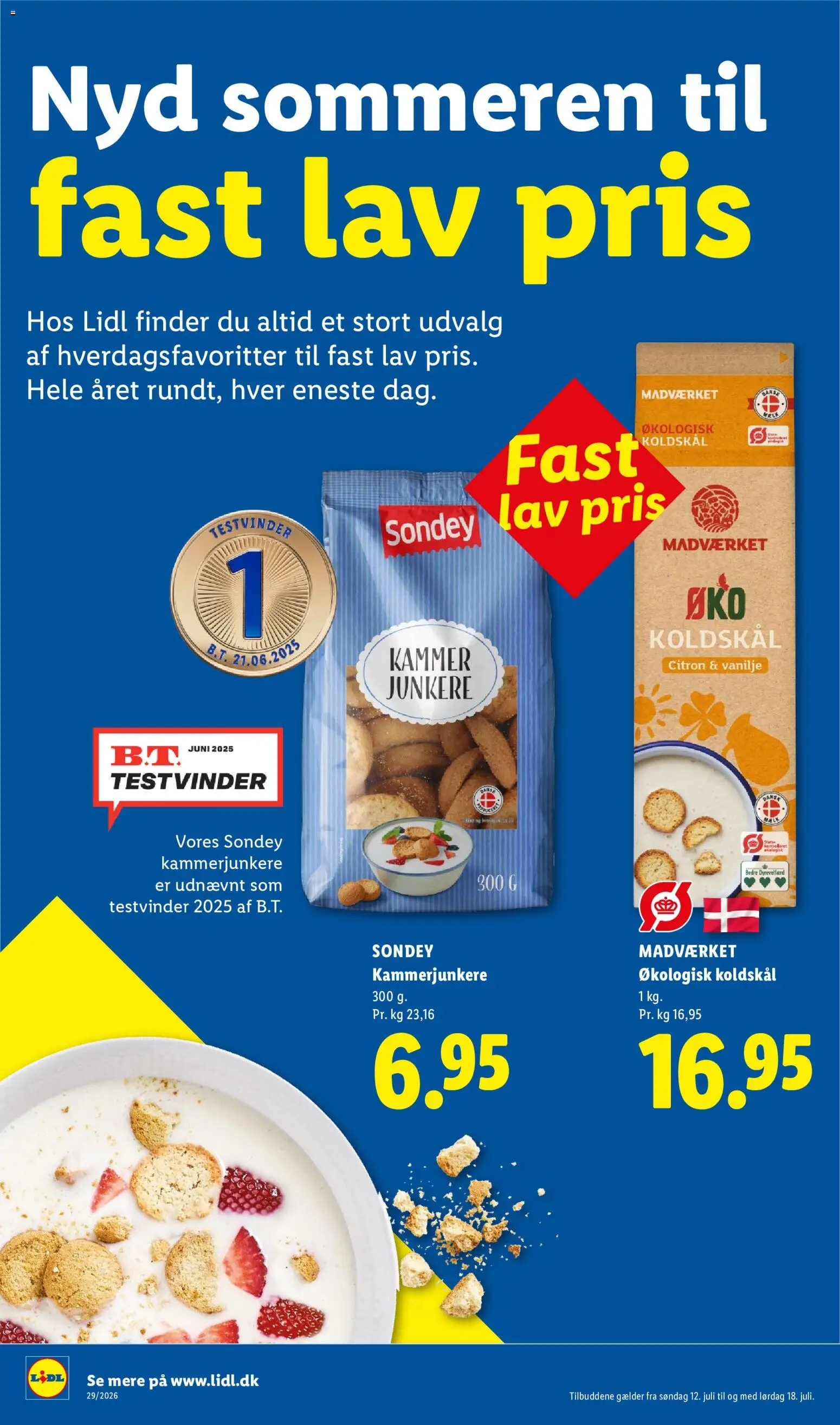 Lidl tilbudsavis – gyldig fra 12/07/2026 | Side: 17 | Produkter: Mælk, Koldskål, Cookies, Søm