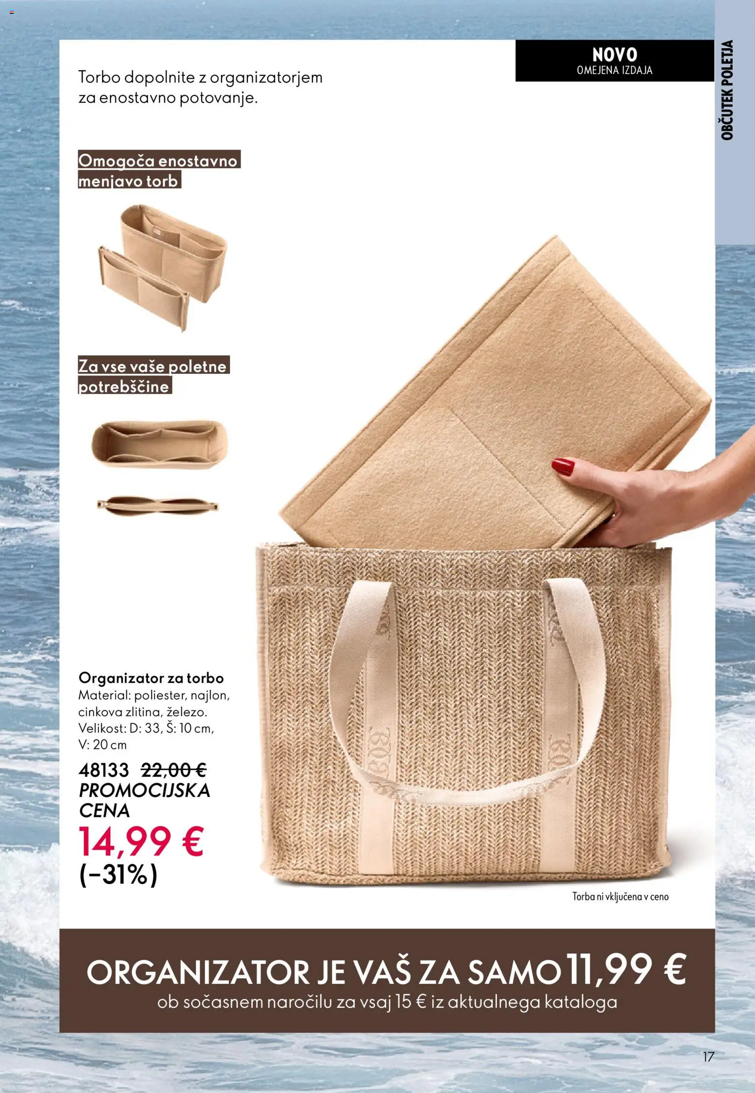 Novi Oriflame katalog ponudbe – veljaven od 03.06.2026 | Stran: 17 | Izdelki: Torba