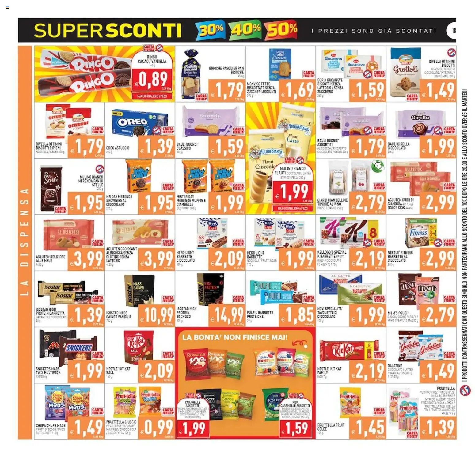 Volantino PIM Supermercati del 02/09/2026 | Pagina: 18 | Prodotti: Biscotti, Zucchero, Vino, Croissant