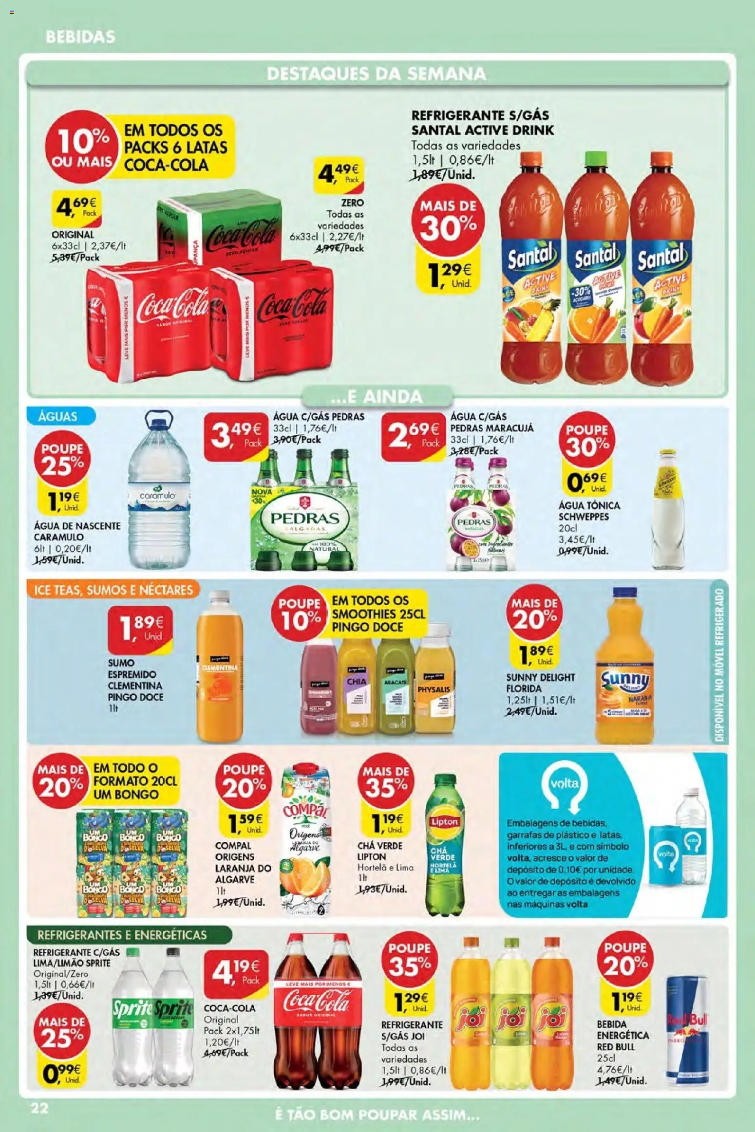 Pingo Doce Poupe Esta Semana Açores │ válido de 07.05.2026 | Página: 22 | Produtos: Abacate, Chá, Coca-cola, Soda