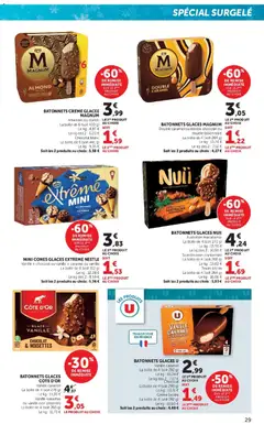 Super U - Prévisualisation de Super U catalogue valide à partir de 21.04.2026 | Page: 29 | Produits: Glaces, Noisettes, Chocolat, Amandes