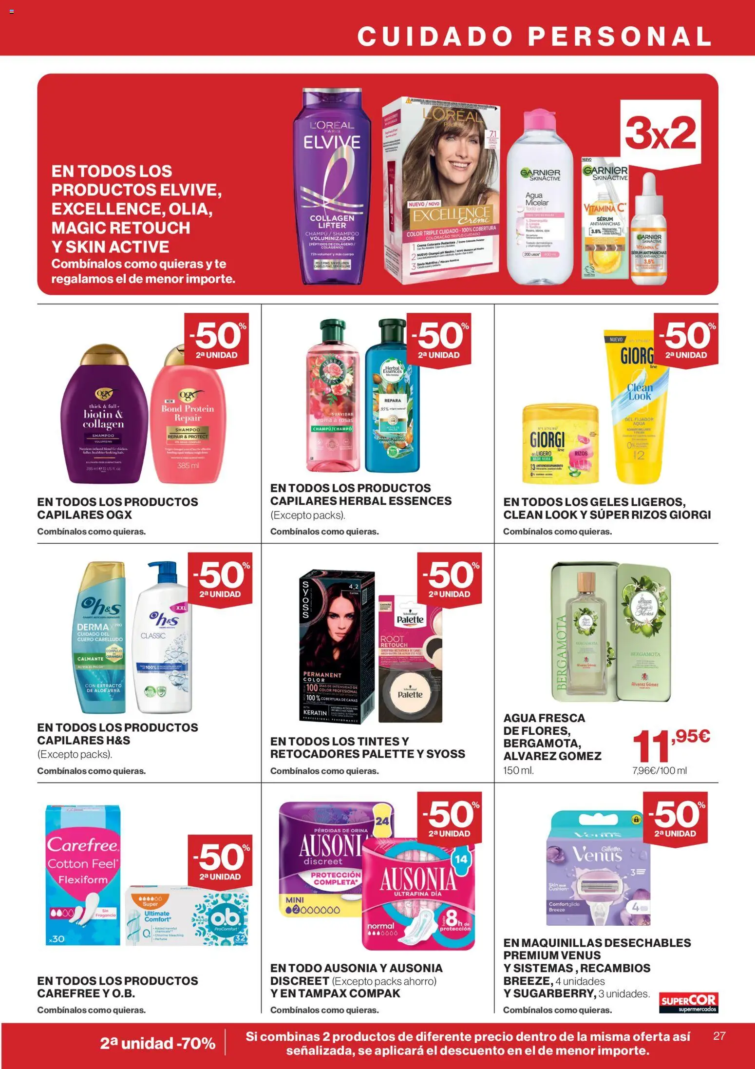 Supercor folleto │ válido desde el 10/09/2026 | Página: 27 | Productos: Fragancia, Máscara, Té, Agua