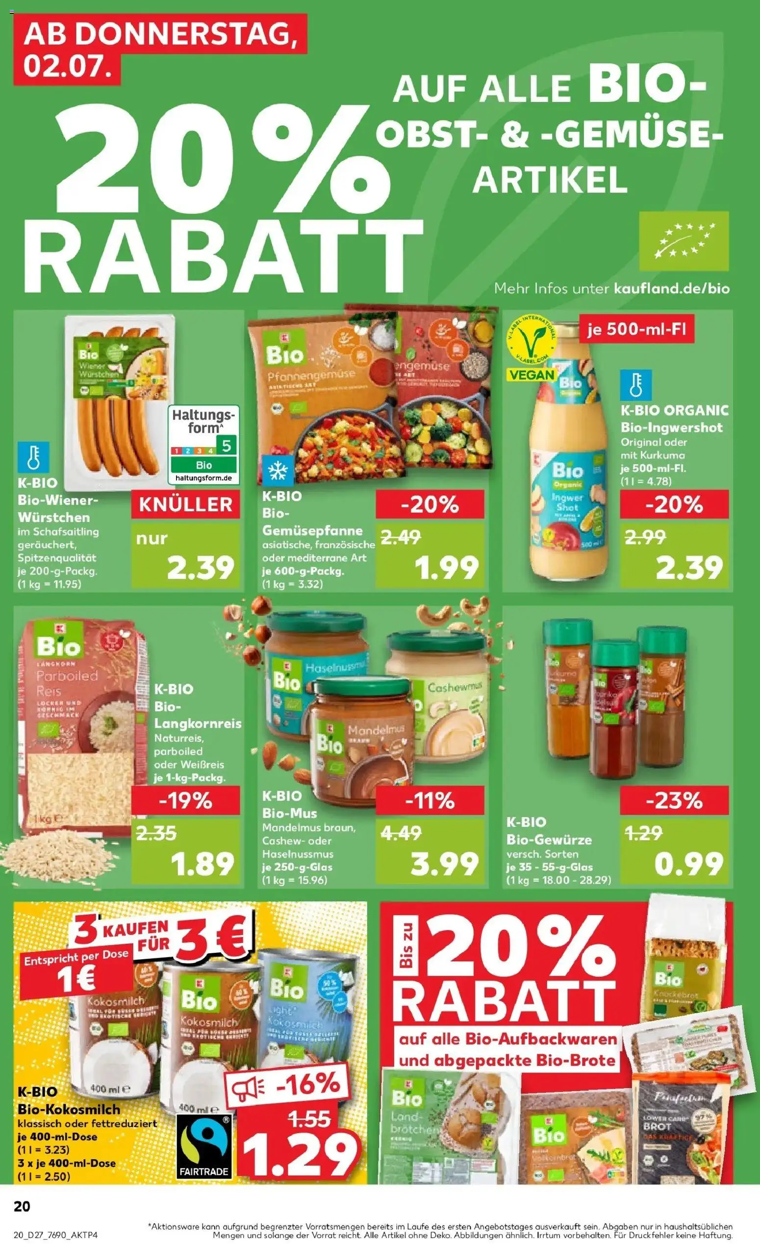 Kaufland Prospekt Mosbach – gültig ab 29.06.2026 | Seite: 31 | Produkte: Gemüse, Obst, Brot, Reis