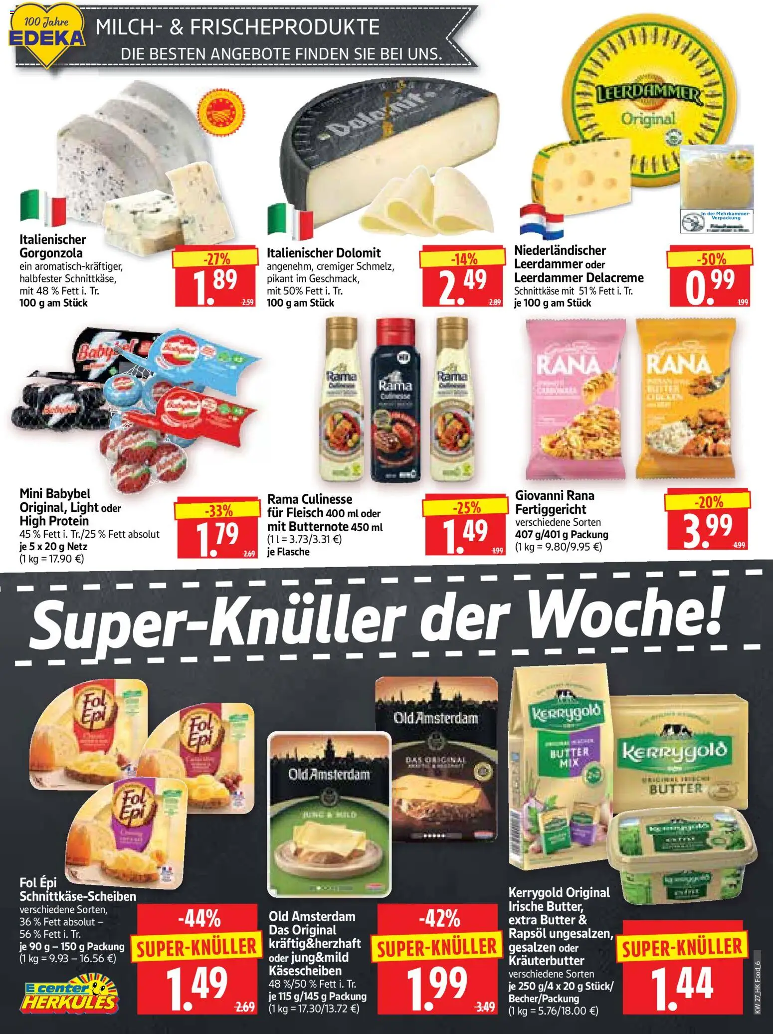 HERKULES Prospekt – gültig ab 29.06.2026 | Seite: 6 | Produkte: Rama, Milch, Butter, Fleisch